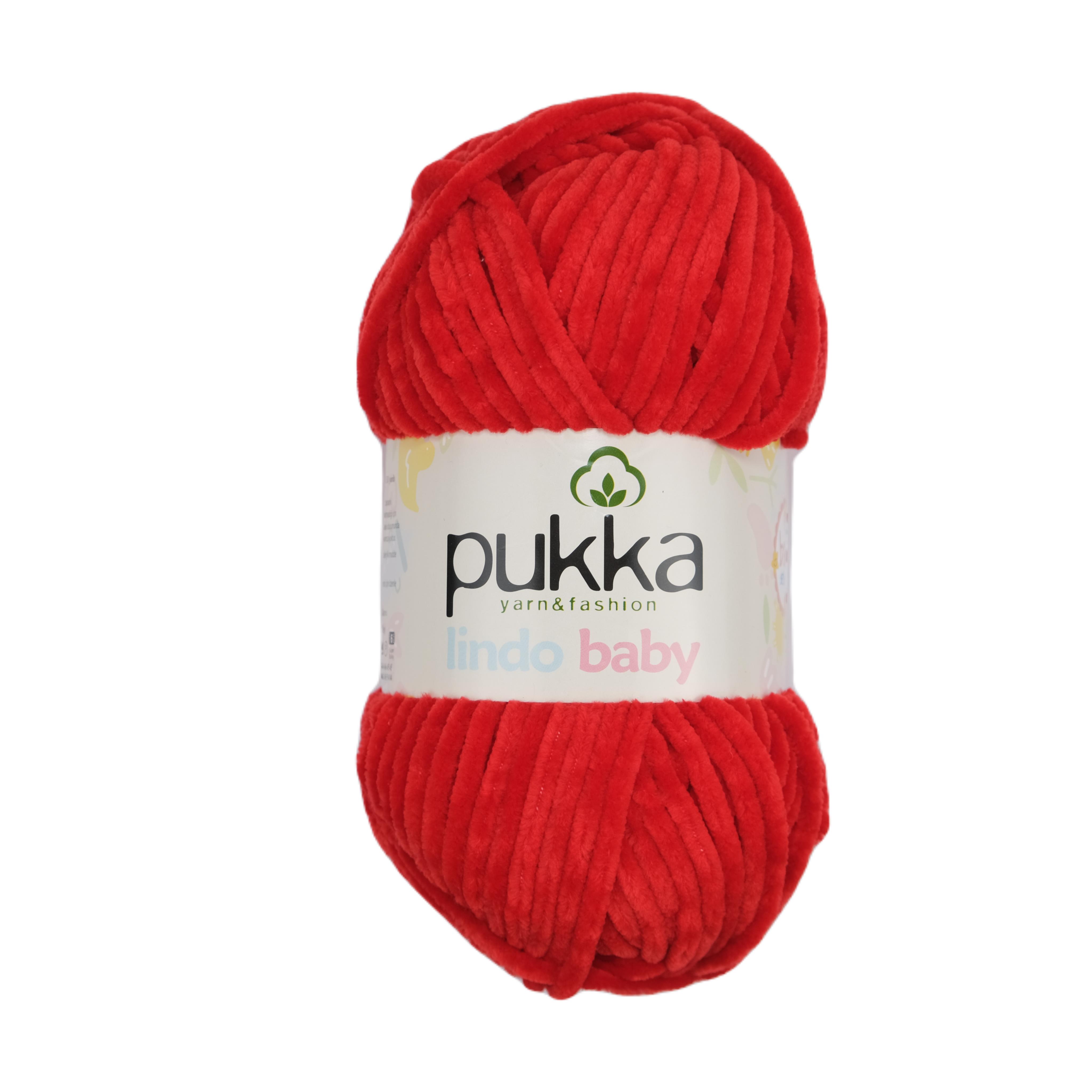Pukka Lindo Baby Kadife İp Kırmızı 70911