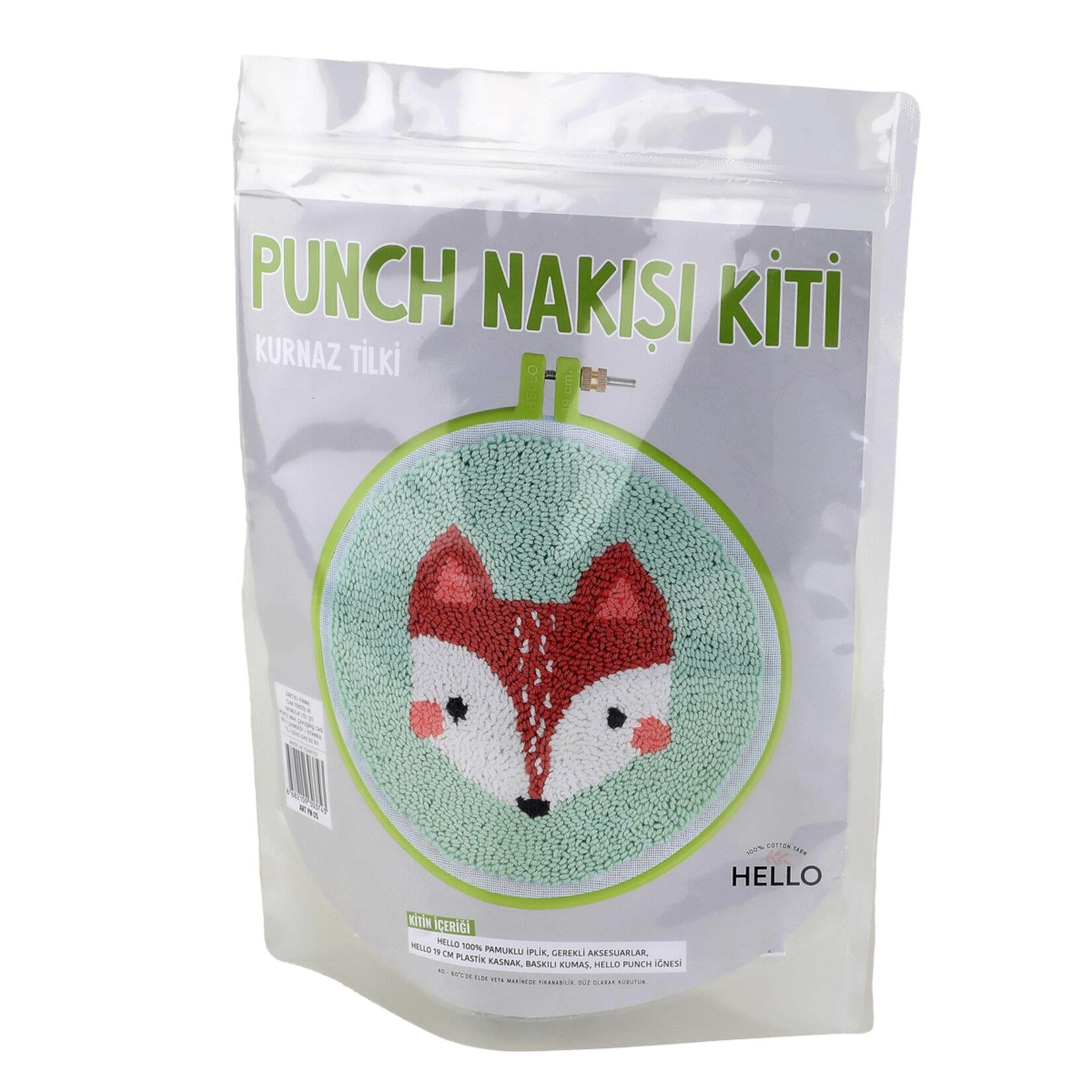 Punch Nakış Kiti Özel Çantalı Tam Set - Kurnaz Tilki