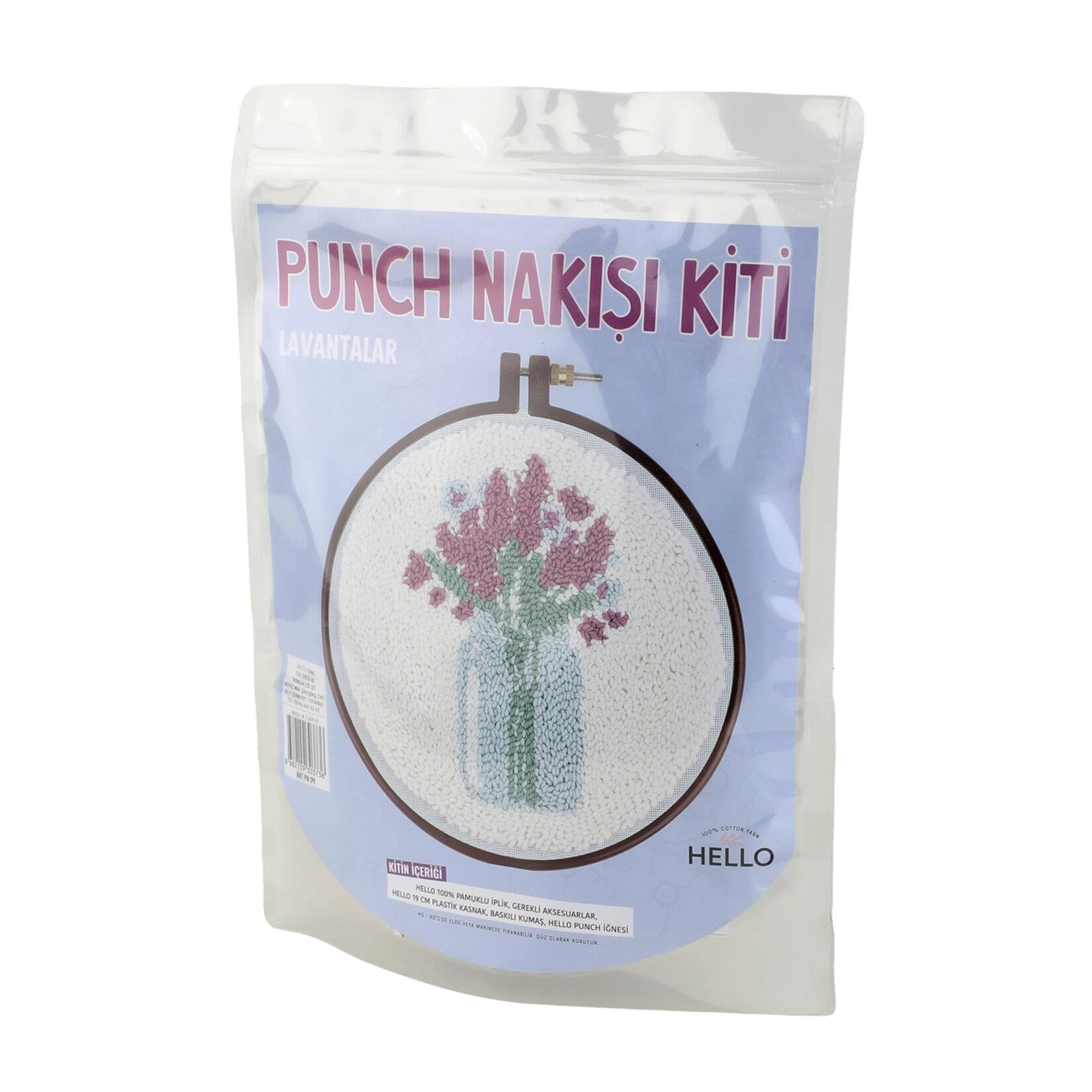 Punch Nakış Kiti Özel Çantalı Tam Set - Lavanta