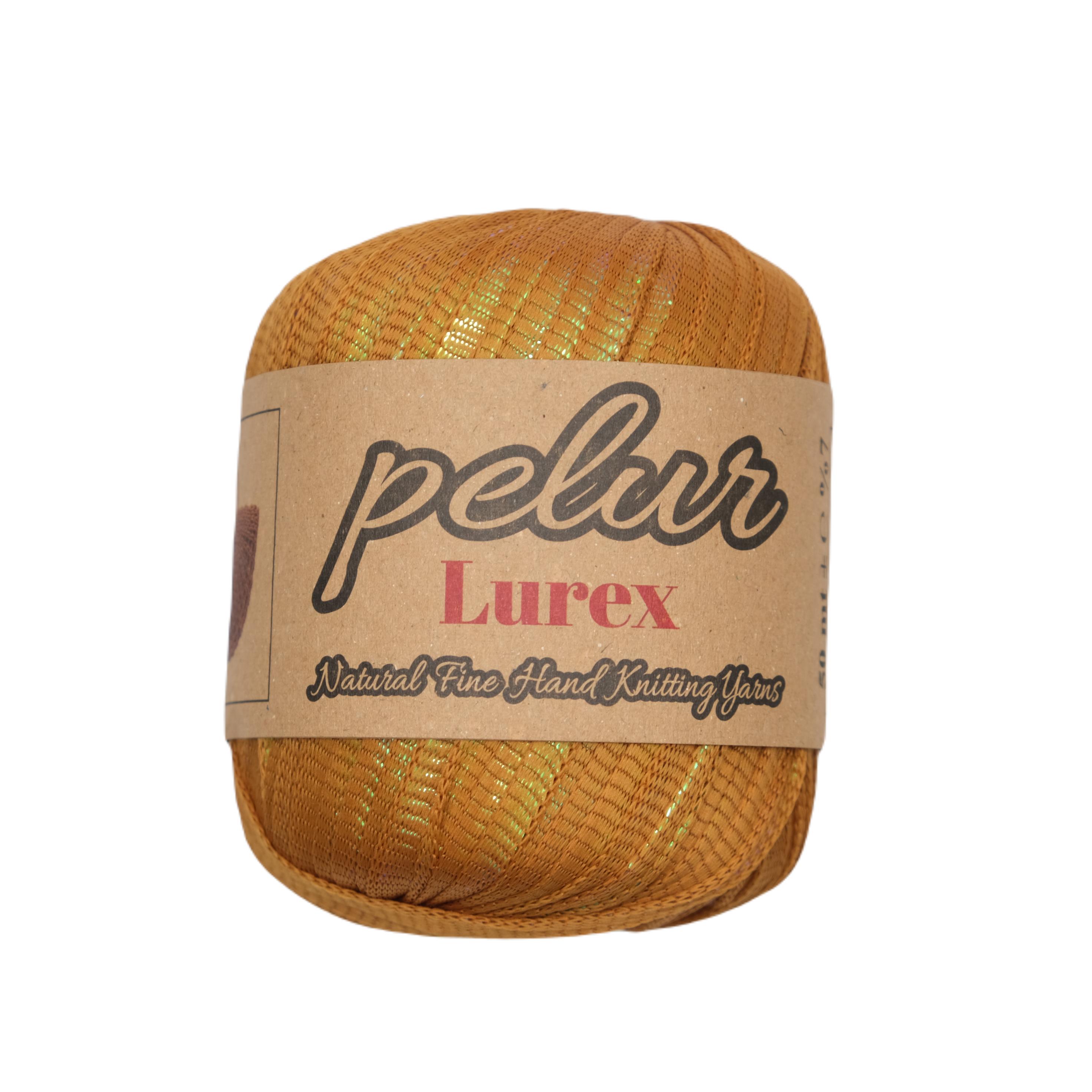Ribbon Lurex Janjan Hardal El Örgü İpi
