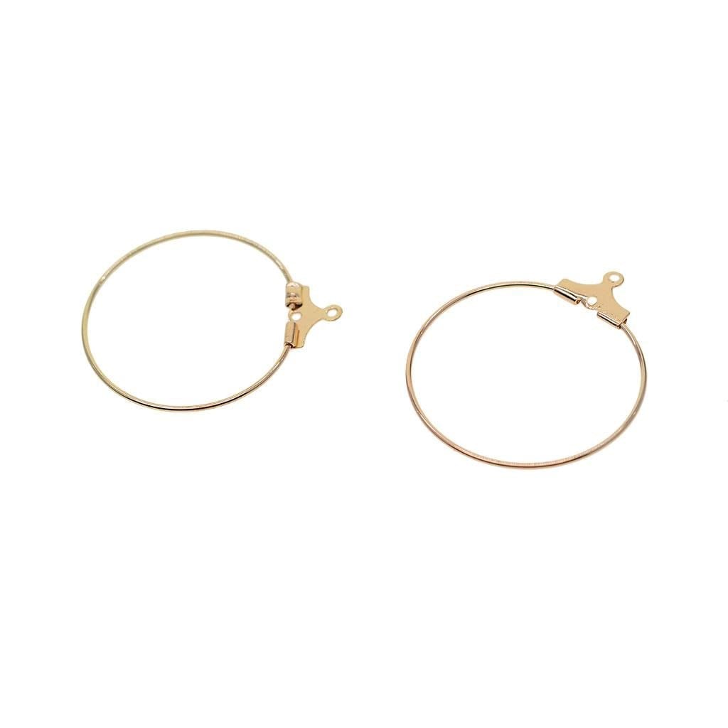 Rose Altın Rengi Küpe Aparatı Çifti 2 Çift