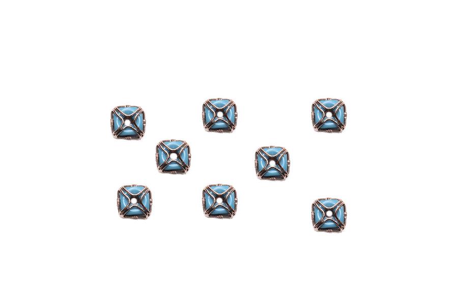 Rose Sarma Mavi Plastik Boncuk 