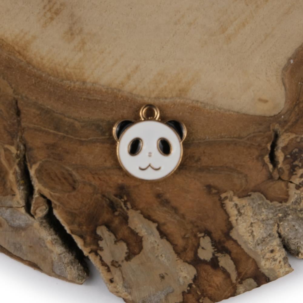 Sarı Metal Halkalı Panda Takı ve Aksesuar Aparatı