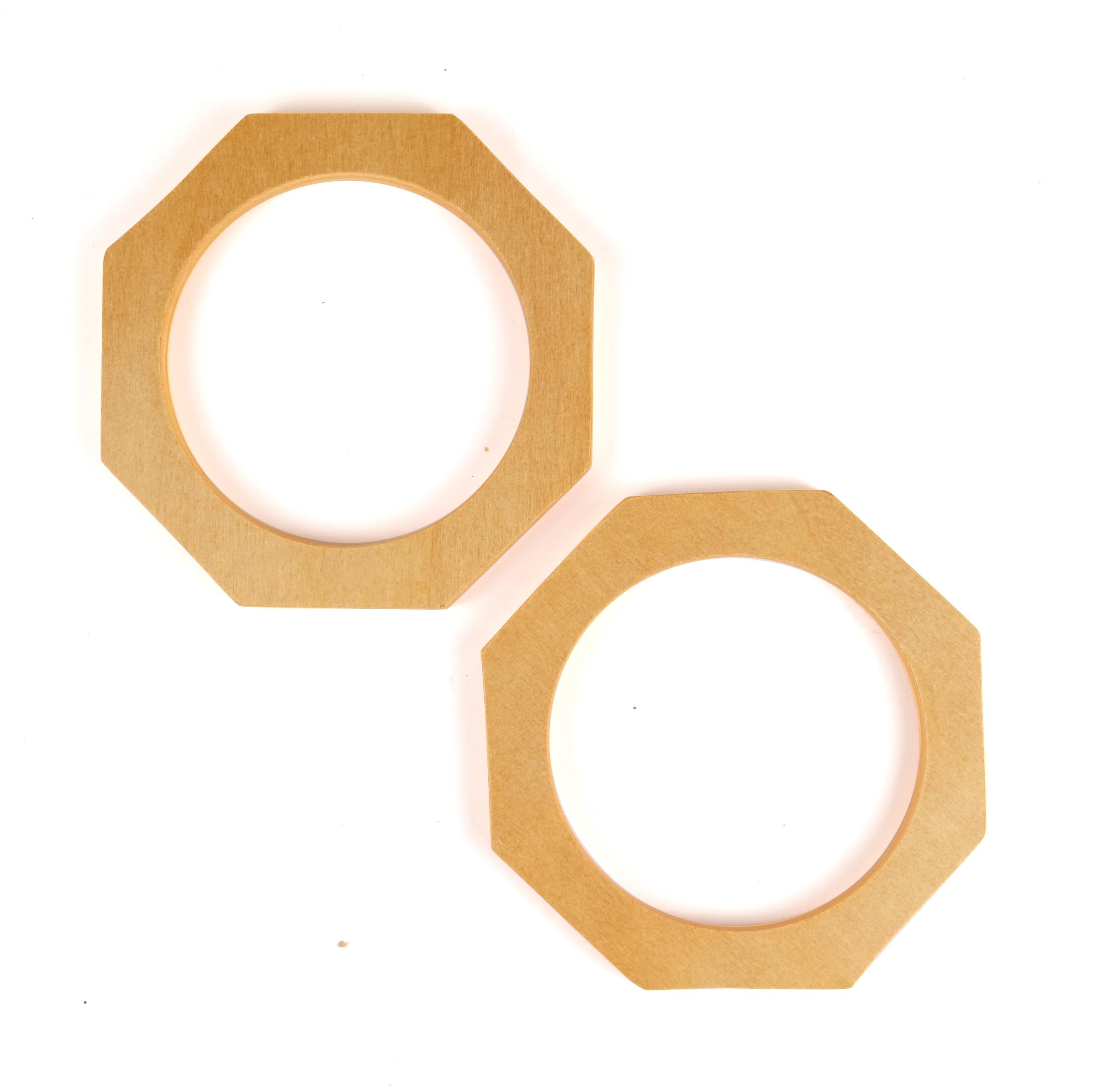 Sekizgen Ahşap Çanta Sapı 12.7 cm Natural