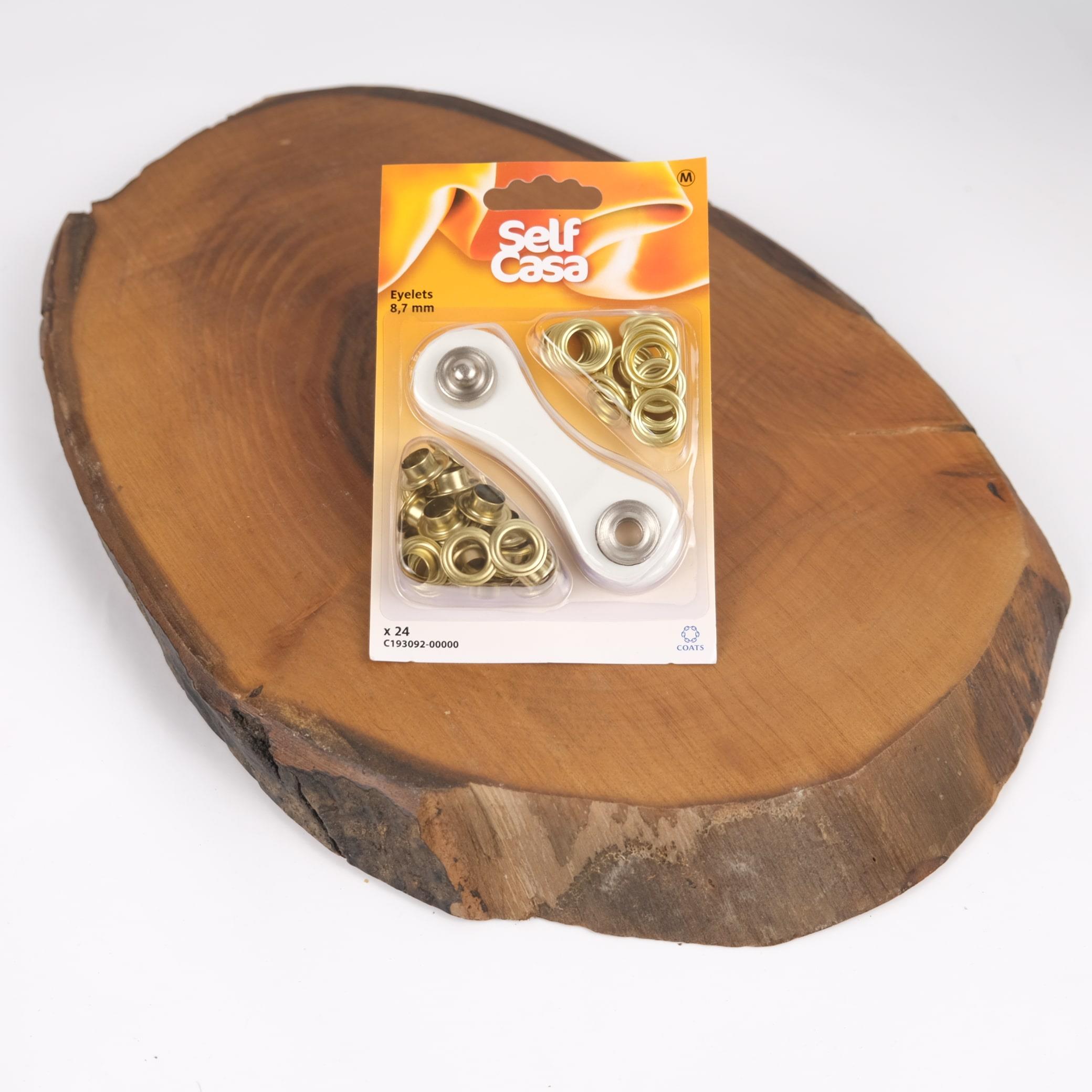 Self Casa Sarı Kuş Gözü Halkası 8,7 mm ve Kuş Gözü Halka Çakma Aparat Seti 