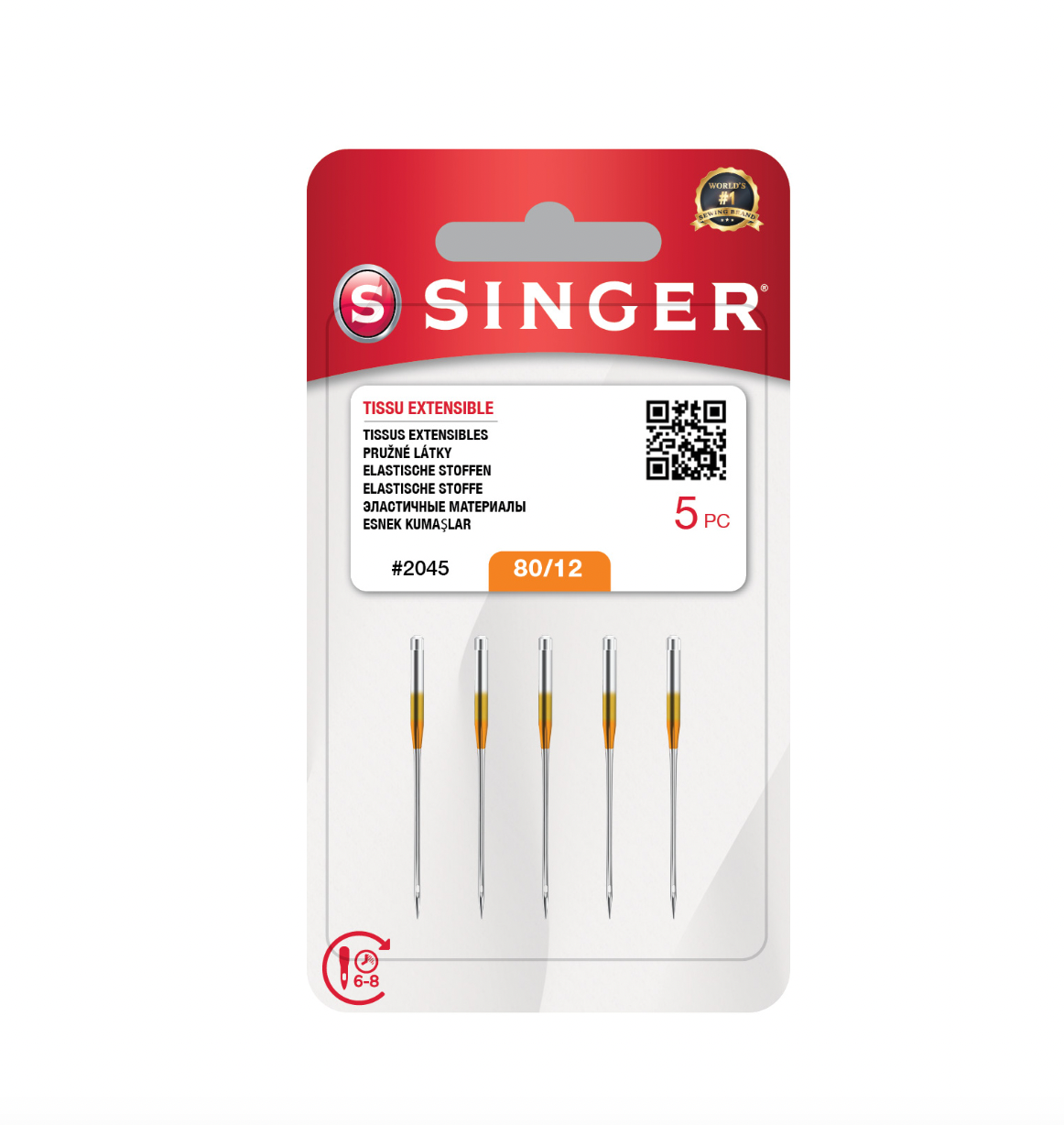 SİNGER 12 NUMARA JARSE İĞNESİ (5'Lİ BLİSTER)