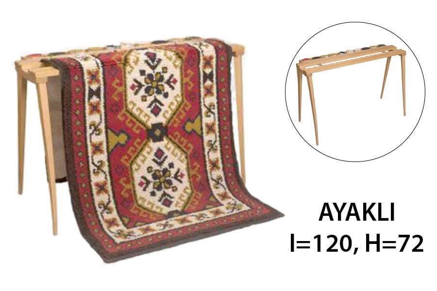 Şirin Kasnak Anadolu Dokuma Tezgahı Ayaklı 120 cm