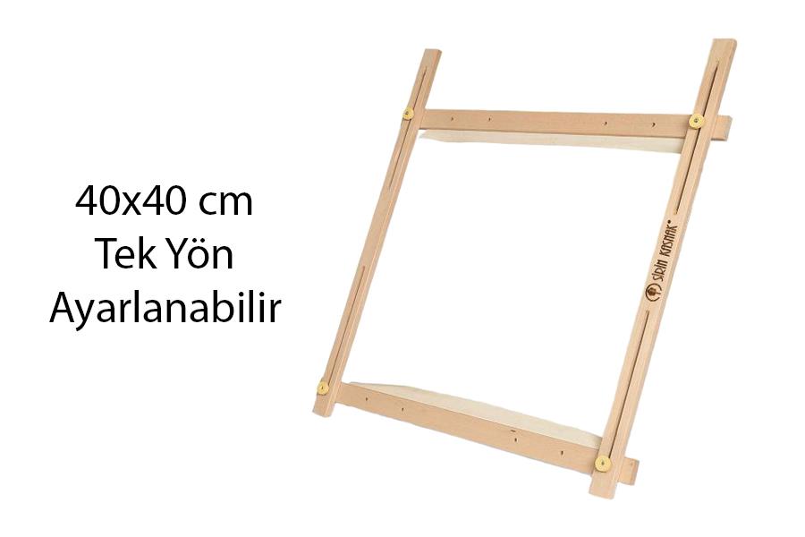 Şirin Kasnak Dört Köşe Goblen Kasnağı Tek Ayarlama Kızağı