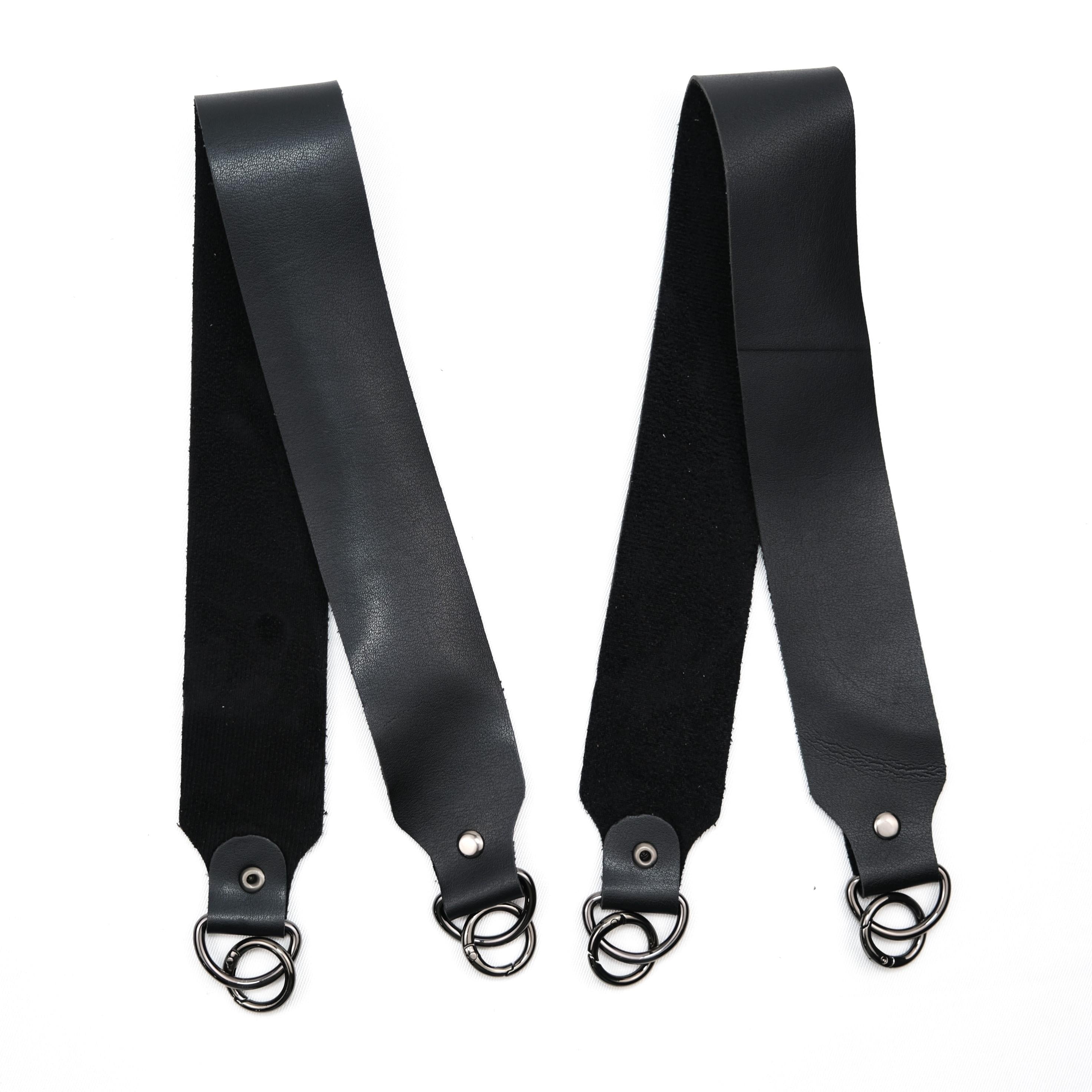 Siyah Deri Çanta Sapı 