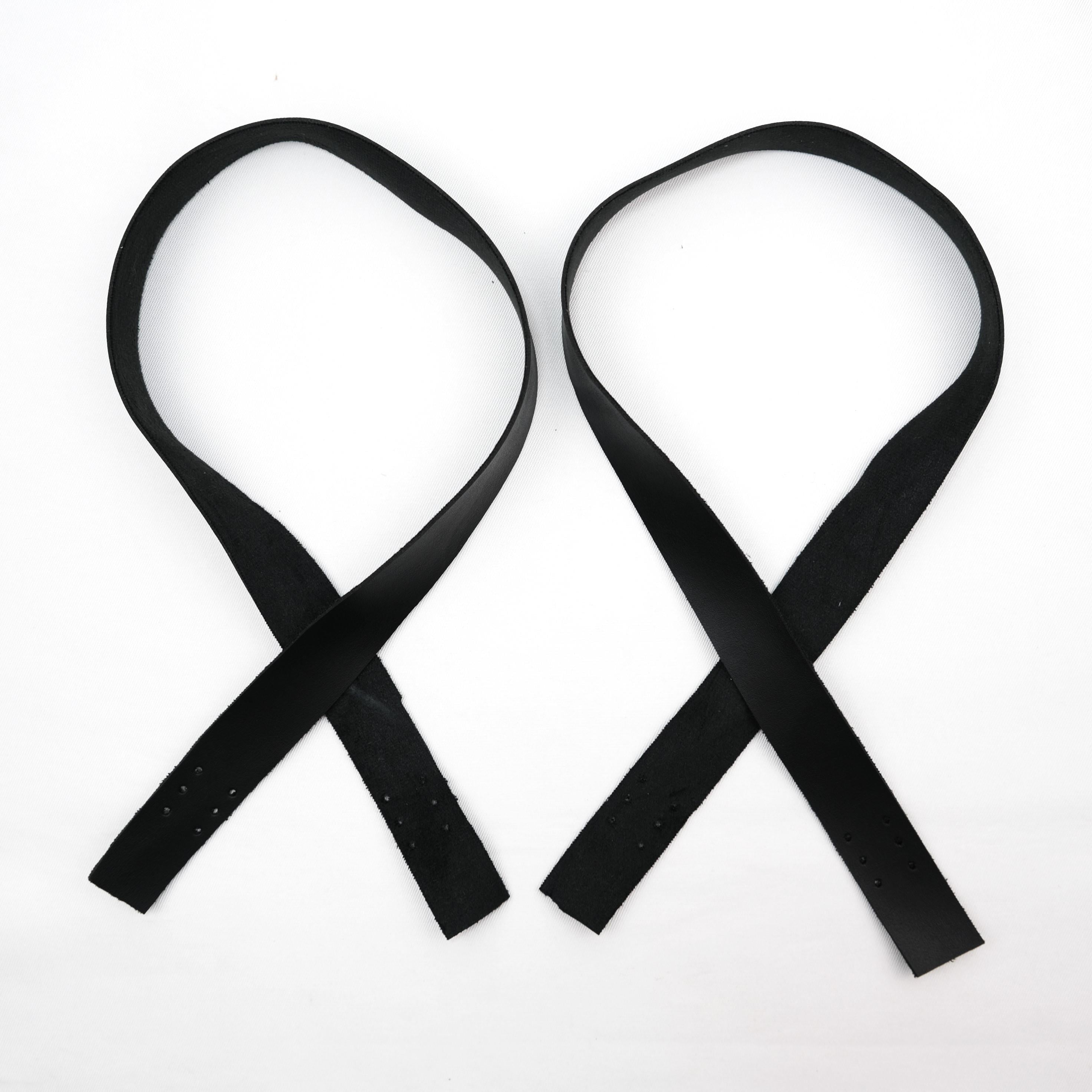 Siyah Deri Çanta Sapı Çifti 70 Cm