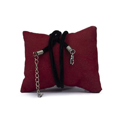 Siyah Süet Hazır Kolye İpi