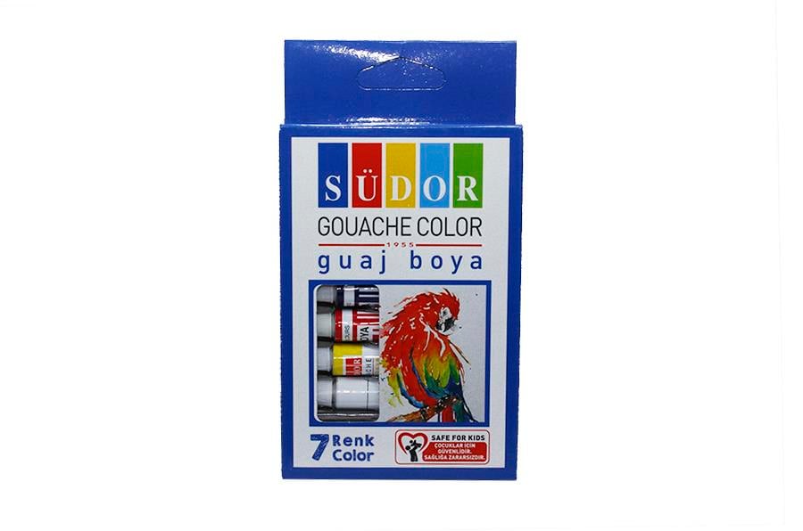 Südor Tüp Takım Guaj Boya 7'li 