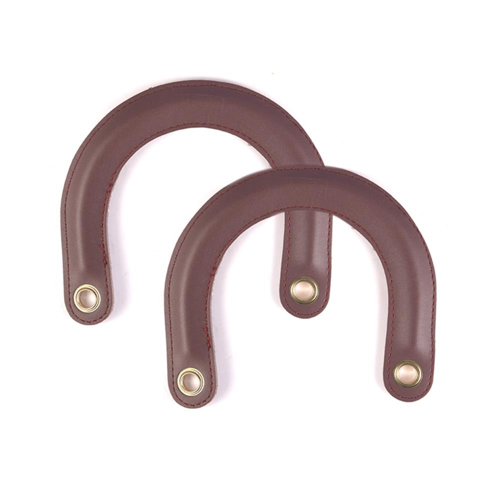 Suni Deri Lila Tutma Çanta Sapı Çifti Light Gold Metalli