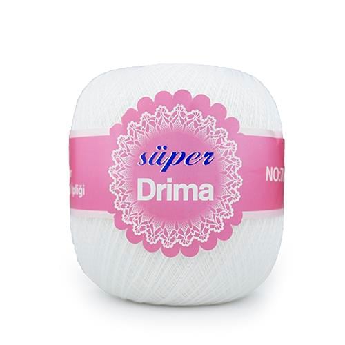 Süper Drima Dantel İpliği 70 No: Beyaz