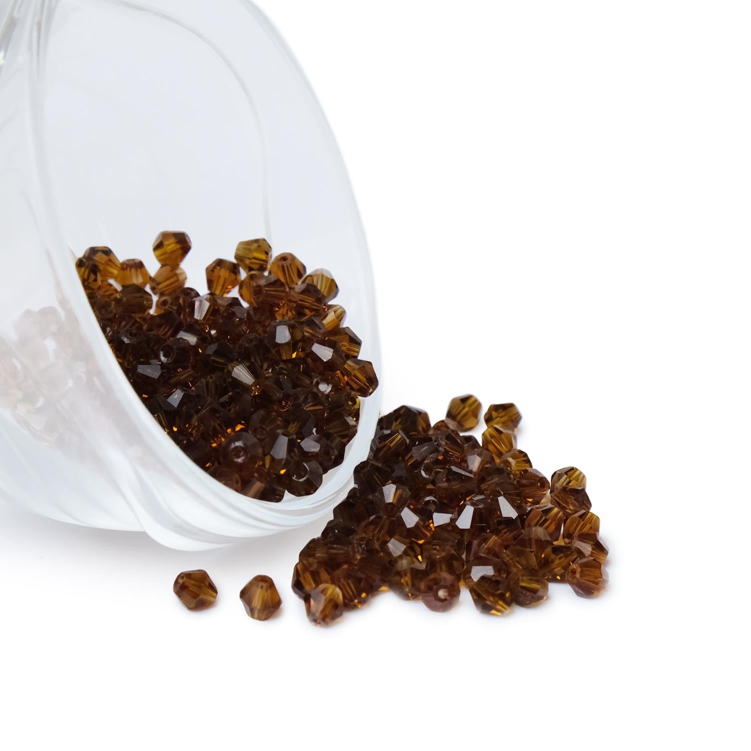 Swarovski Kristal Boncuk 4 mm Koyu Kahve
