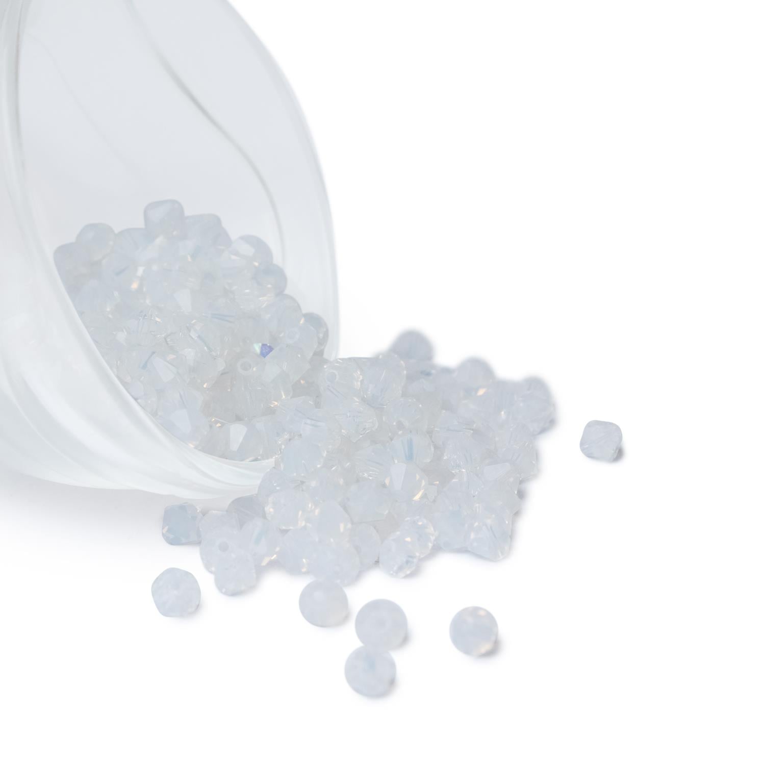 Swarovski Kristal Boncuk Buzlu Beyaz