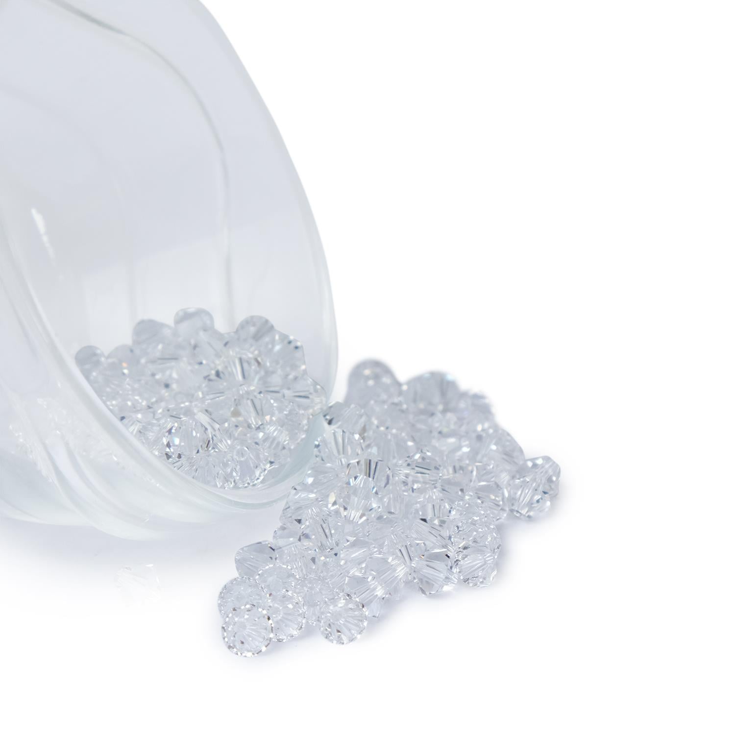Swarovski Kristal Boncuk Şeffaf Beyaz