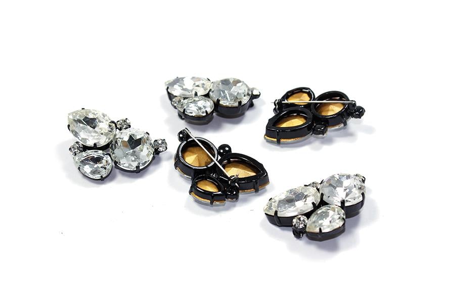 Swarovski Taşlı İğneli Broş