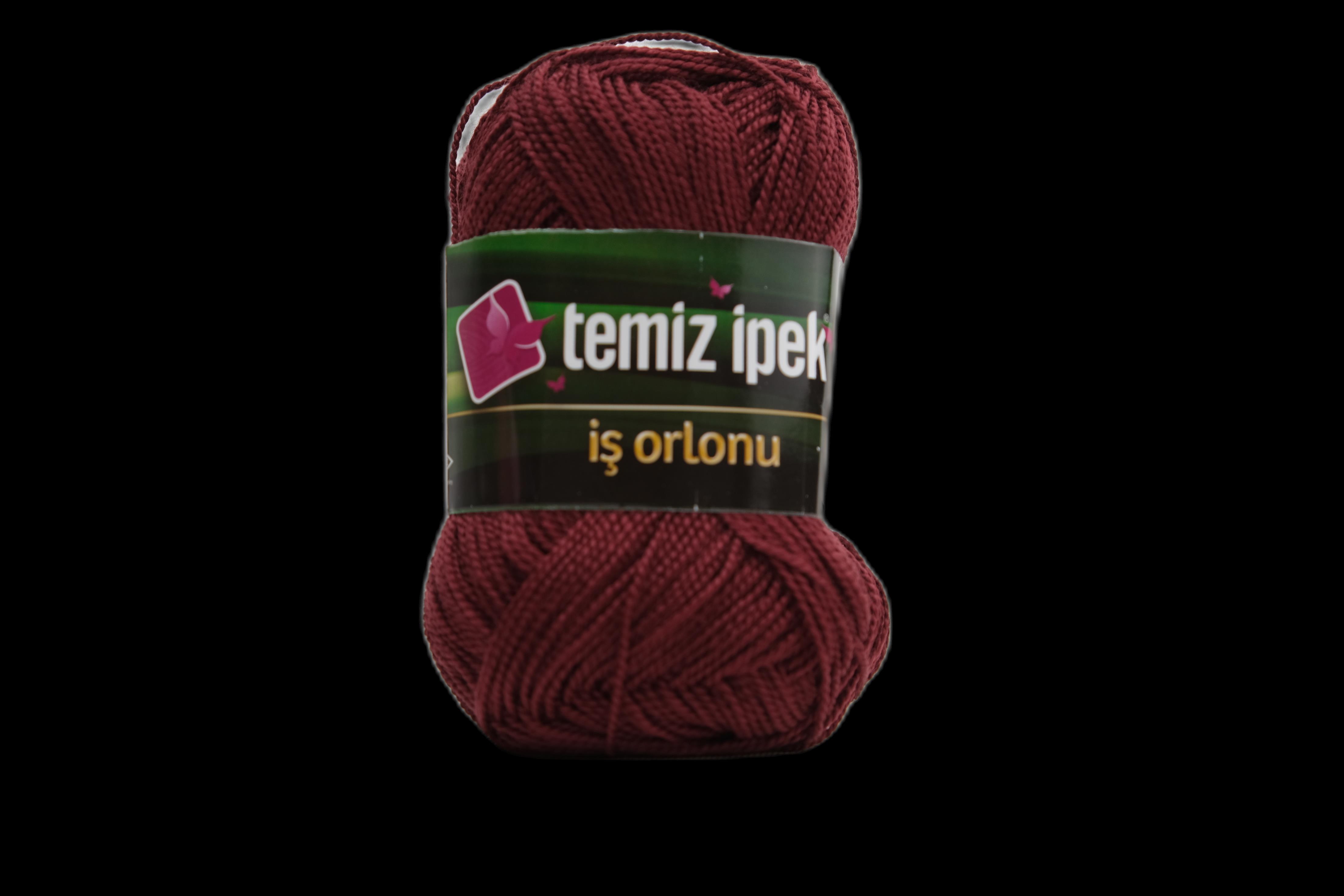 Temiz İpek İş Orlonu Etamin ve Kanaviçe İpi Bordo