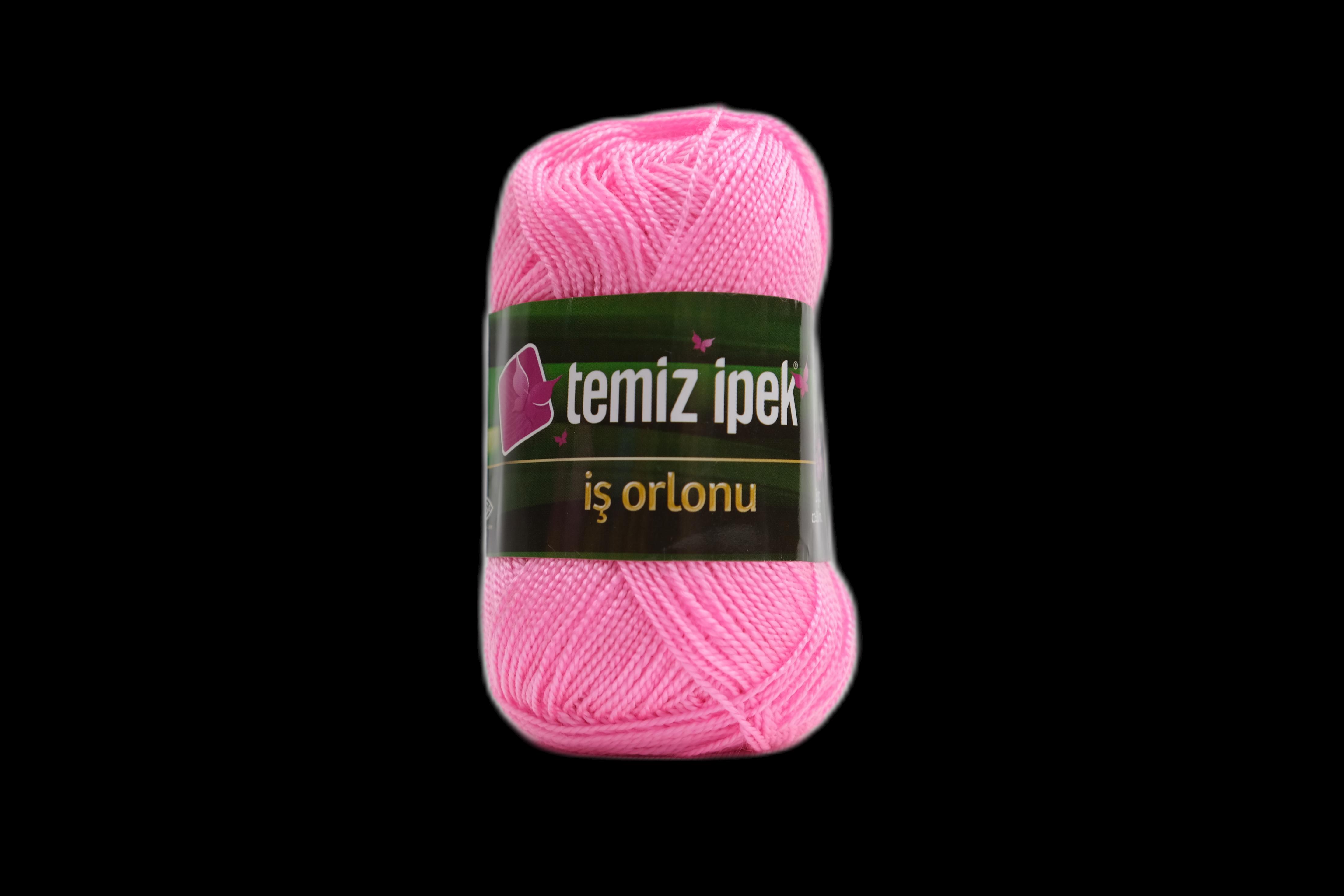 Temiz İpek İş Orlonu Etamin ve Kanaviçe İpi Pembe