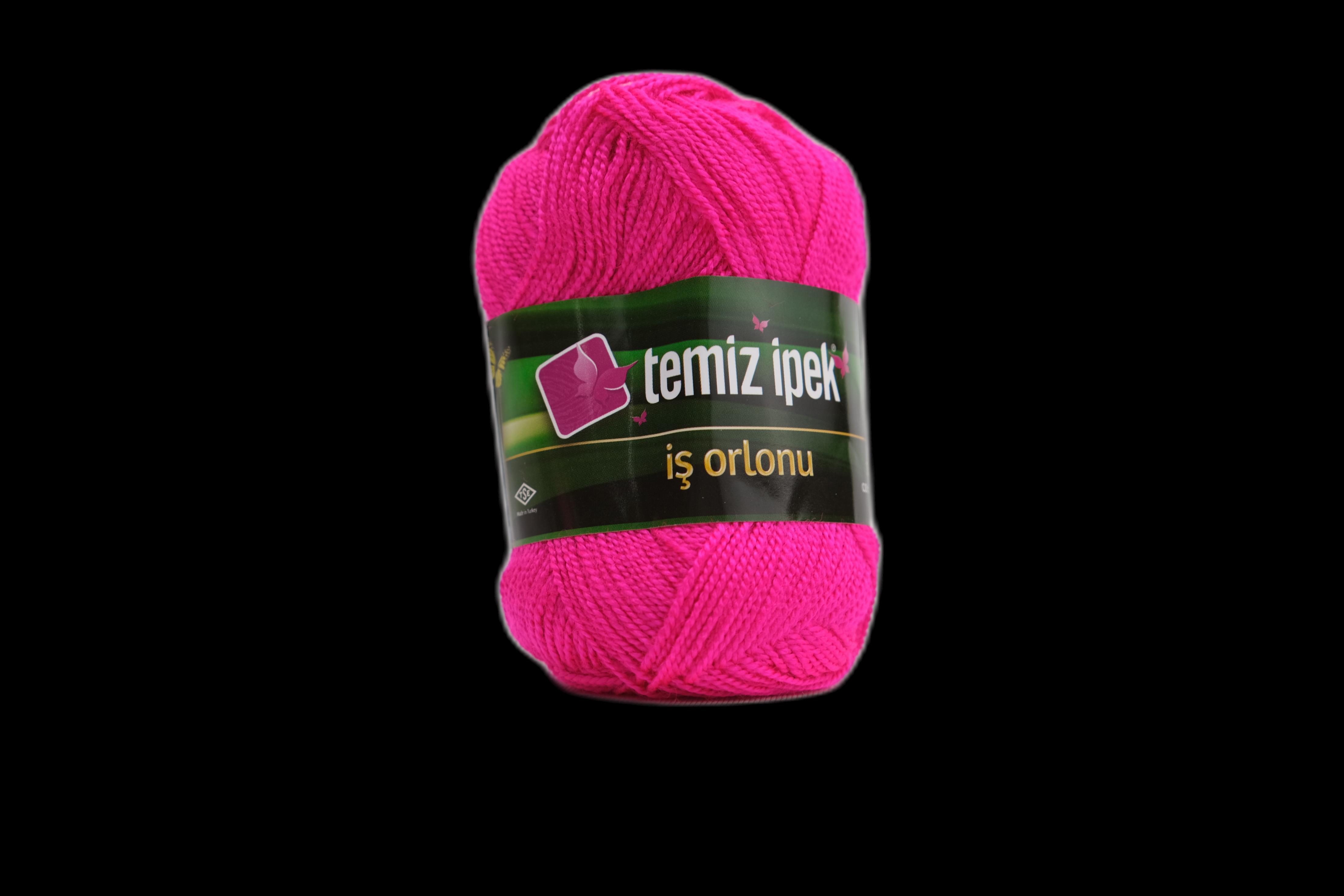 Temiz İpek İş Orlonu Etamin ve Kanaviçe İpi Neon Pembe