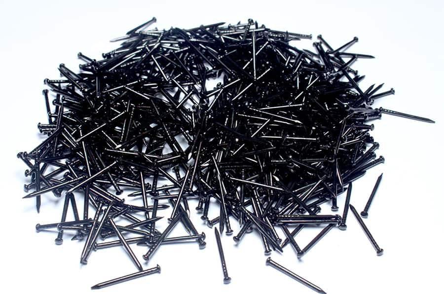 Top Başlı Siyah Filografi Çivisi 250 gram