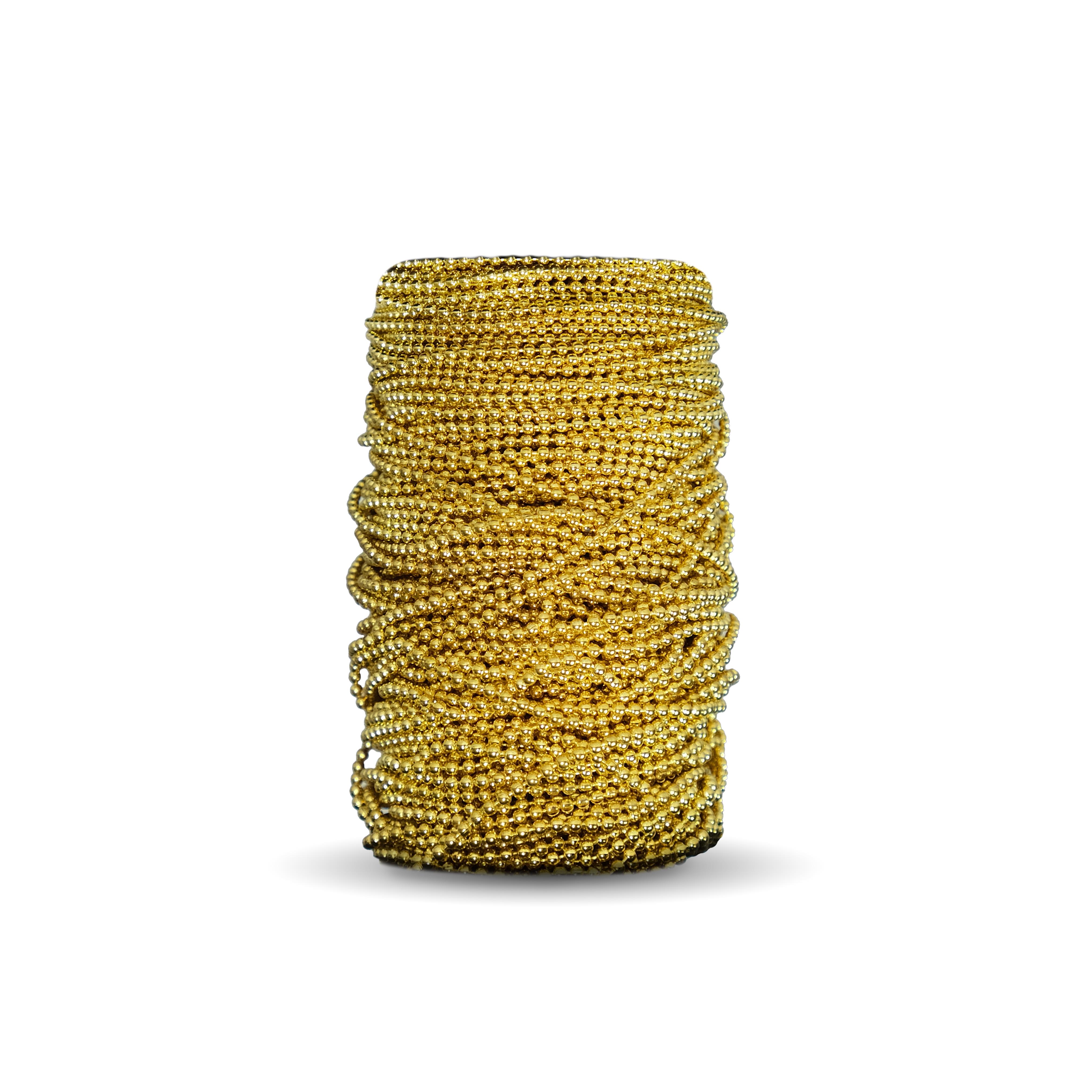 Top Metal Zincir 1 mm Altın Sarı 1 Metre Model-03