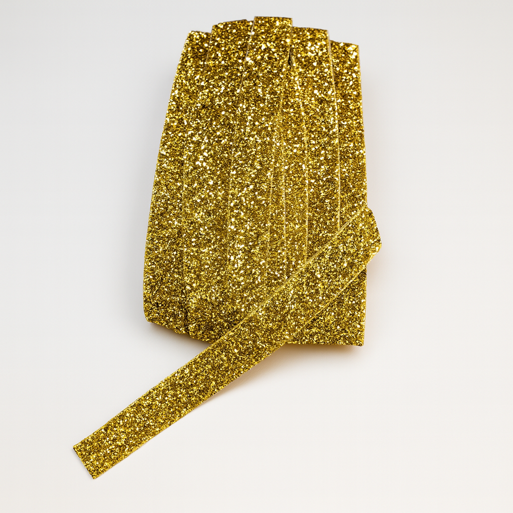 Ütüyle Yapışan Gold Taşlı Şerit 2 Cm