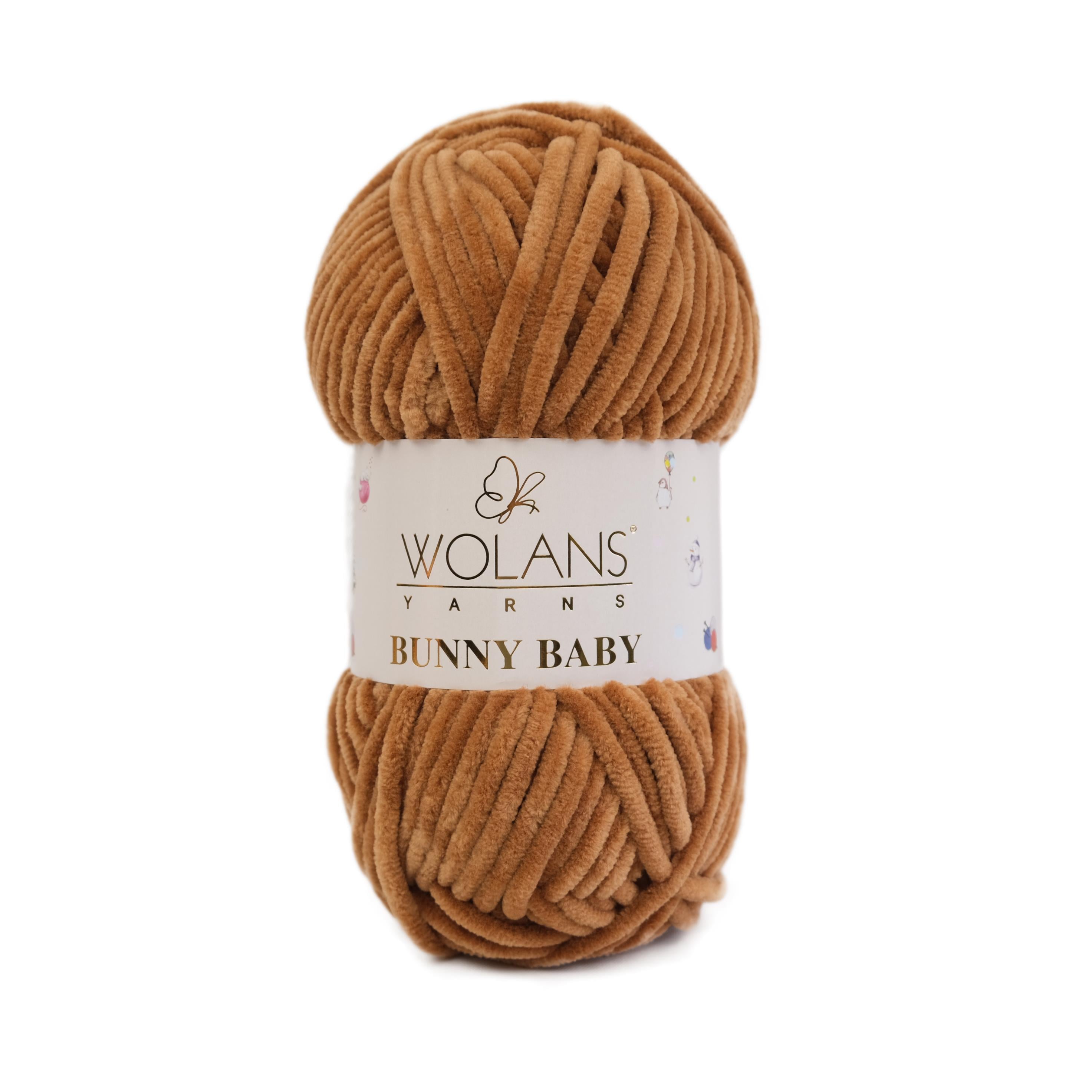Wolans Kadife İp Bunny Baby Kahverengi 10019