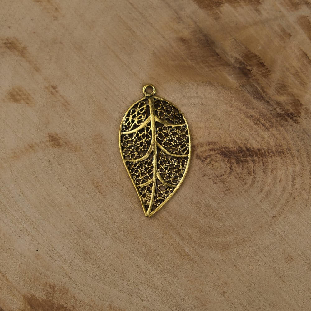 Yaprak Figürlü Gold iğne Oyası Aparatı
