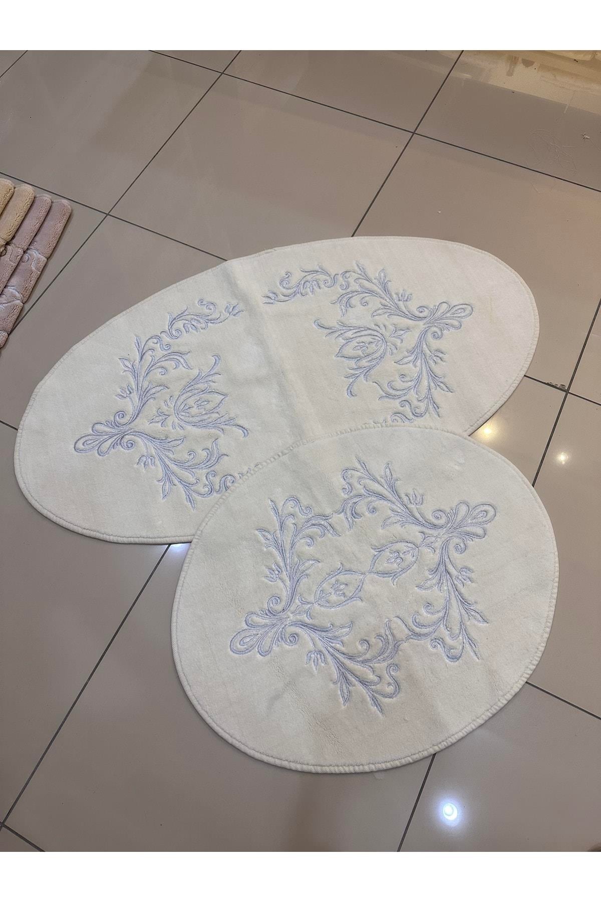 Maraş Işi Nakışlı Halı Paspas Setimiz 2 Parçadan Oluşmaktadır.
