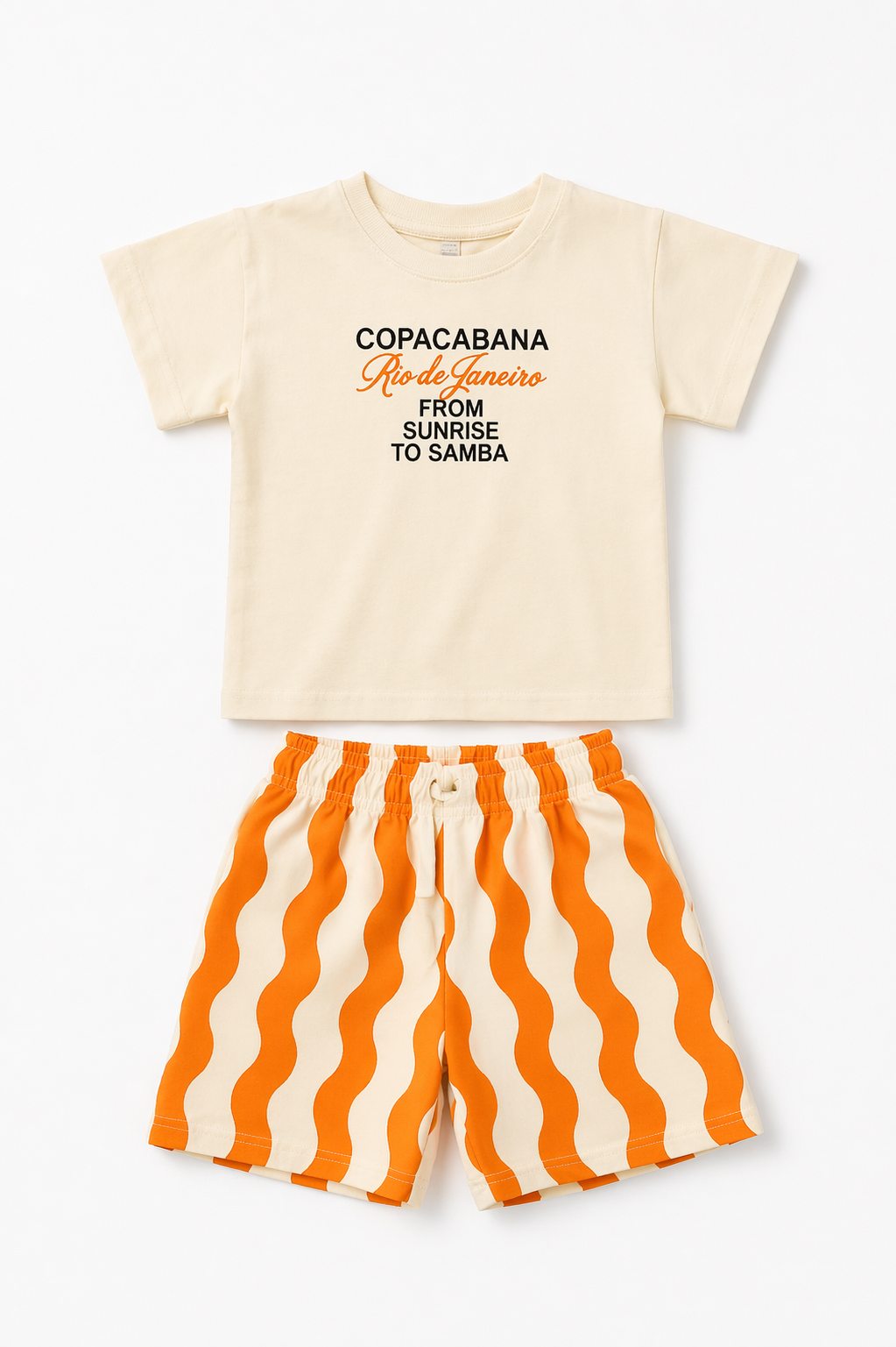 Copacabana Şortlu Takım  - Turuncu (1-6Yaş)