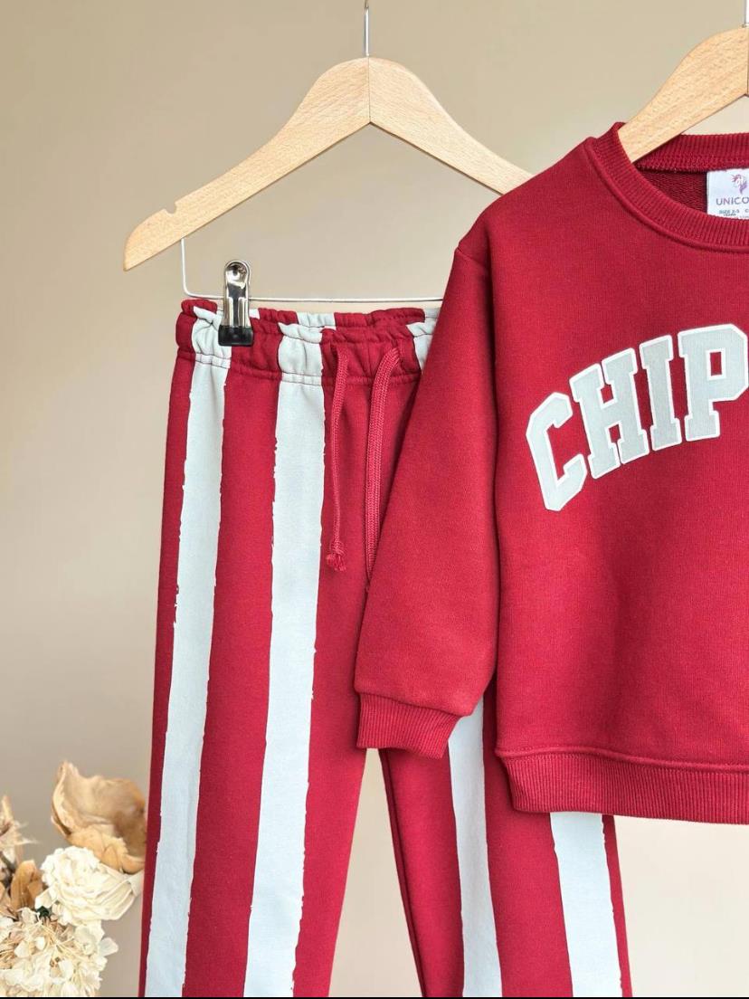 Chıppıes Unisex Takım-Bordo(2yaş-8yaş)