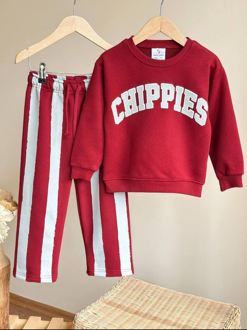 Chıppıes Unisex Takım-Bordo(2yaş-8yaş)