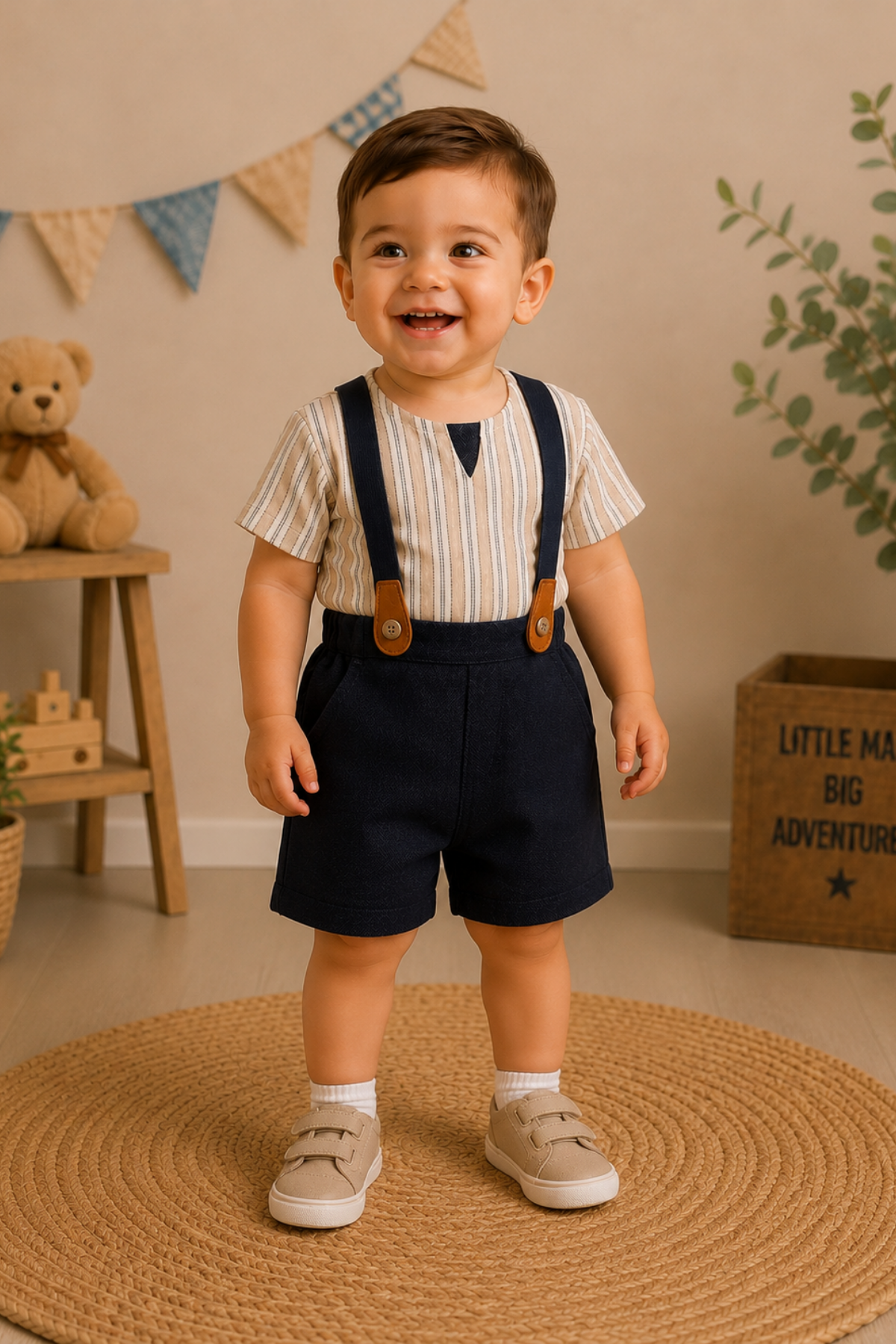 Classic Boy 2 li Takım  - Kahverengi (6-36ay)