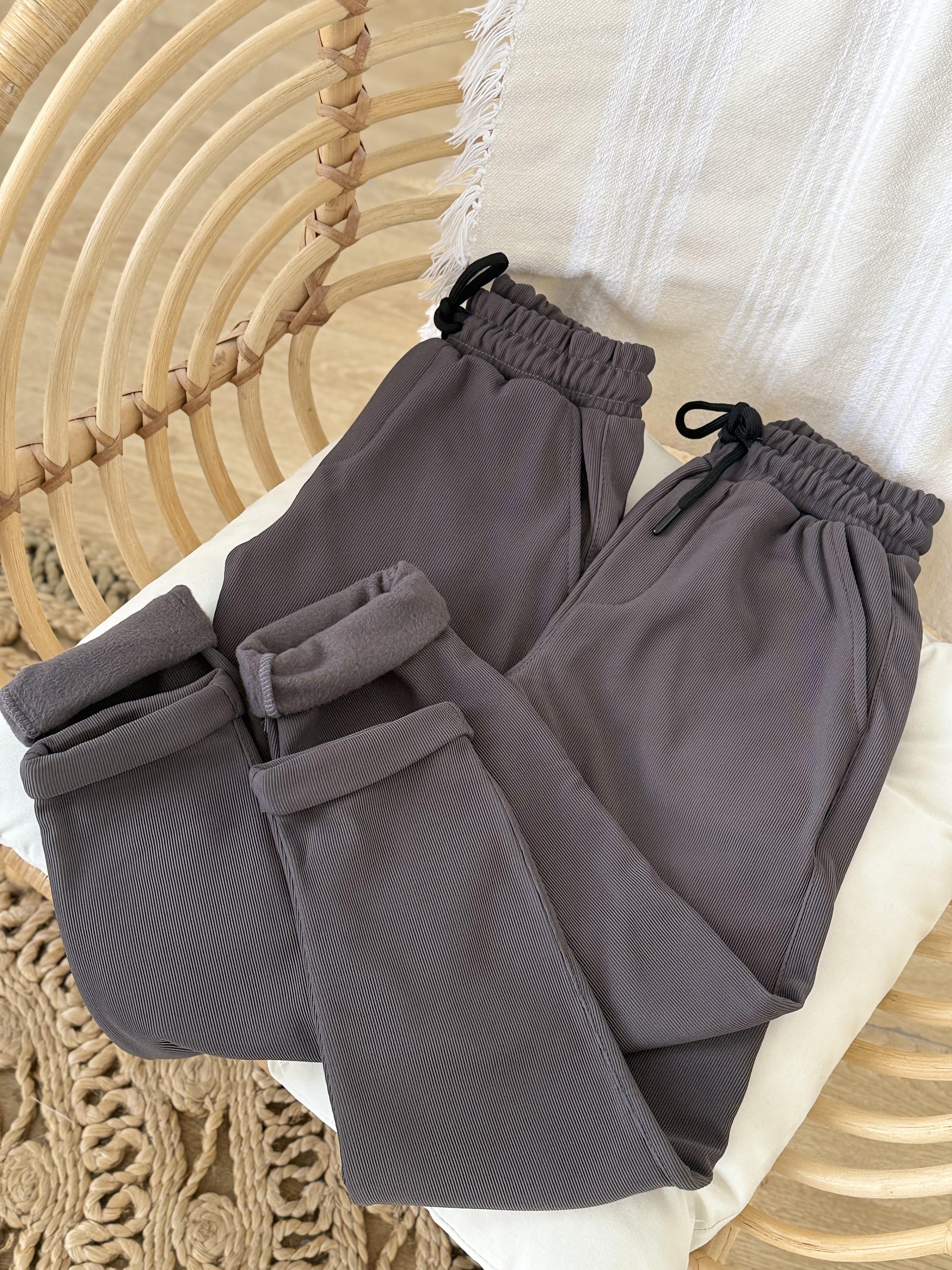 double Paça Şardonlu Pantolon- Antrasit (6-16 yaş)