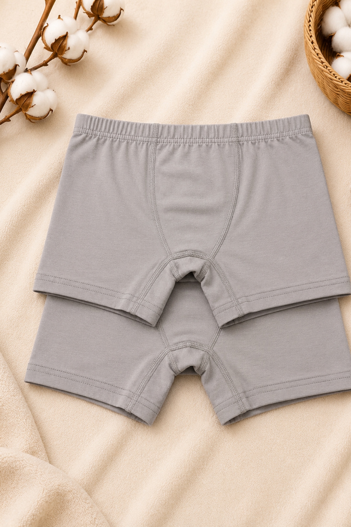 Erkek Çocuk Boxer 2li- Gri (13-14yaş aralığı)