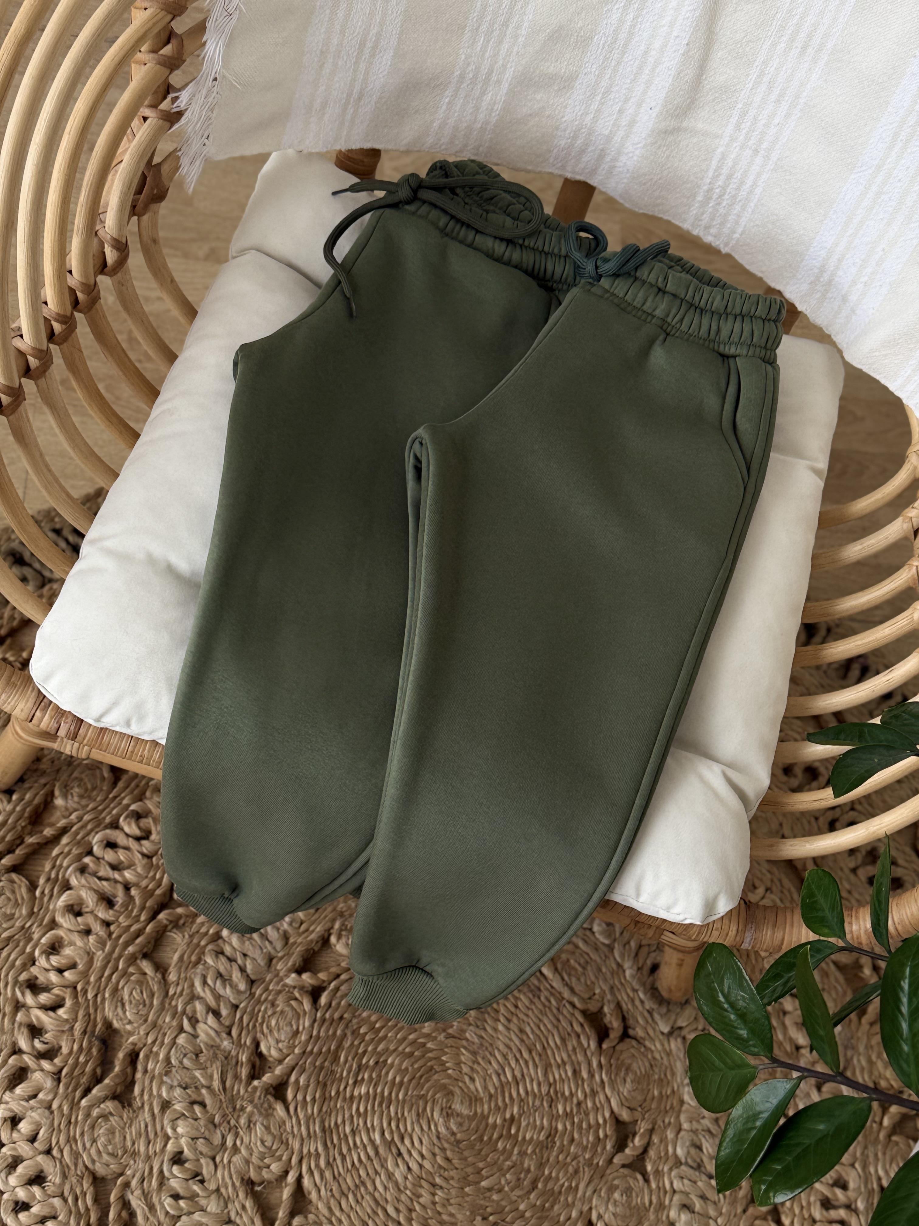 Yeşil Eşofman Altı-Şardonlu(3-14 yaş)