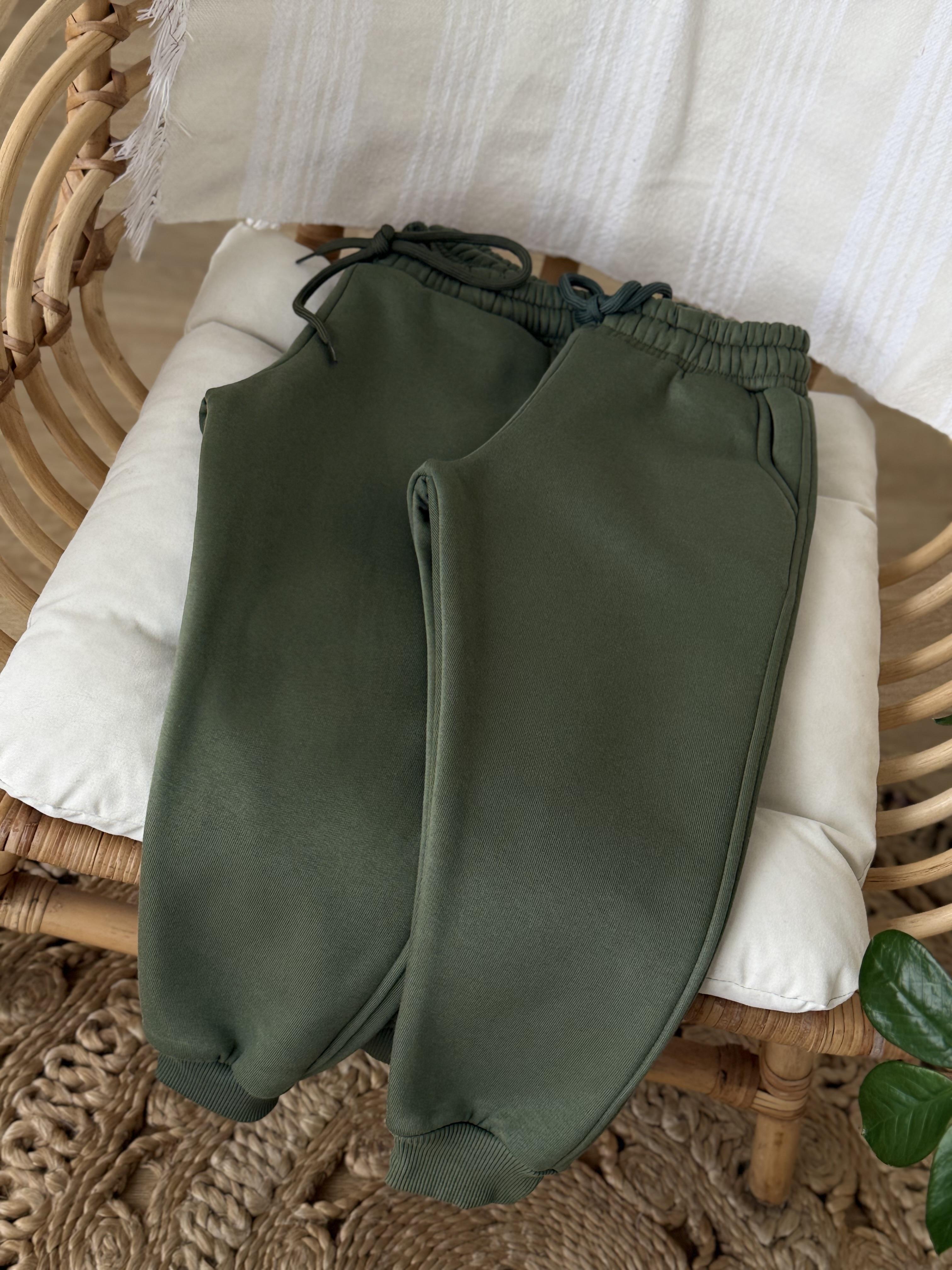 Yeşil Eşofman Altı-Şardonlu(3-14 yaş)