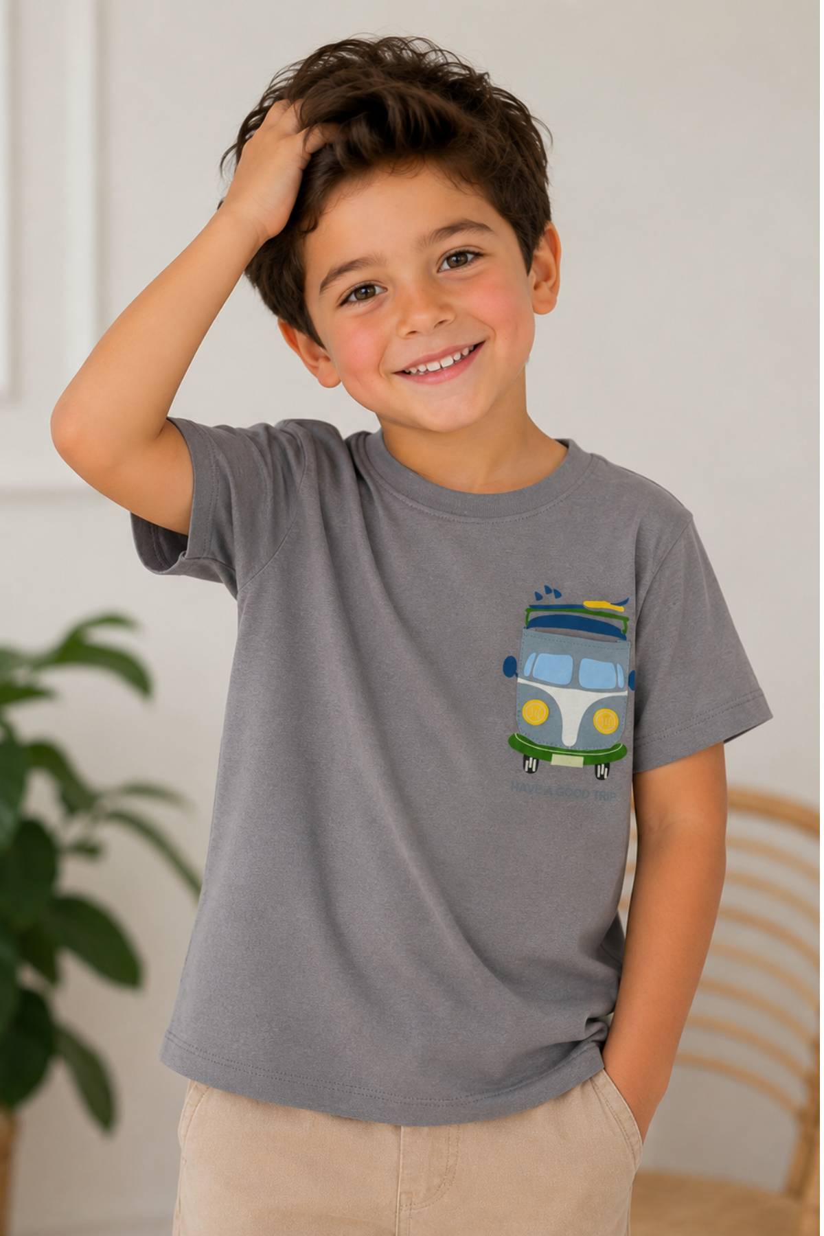 Have a Good Trip T-shirt - Antrasit (5-8yaş aralığı)