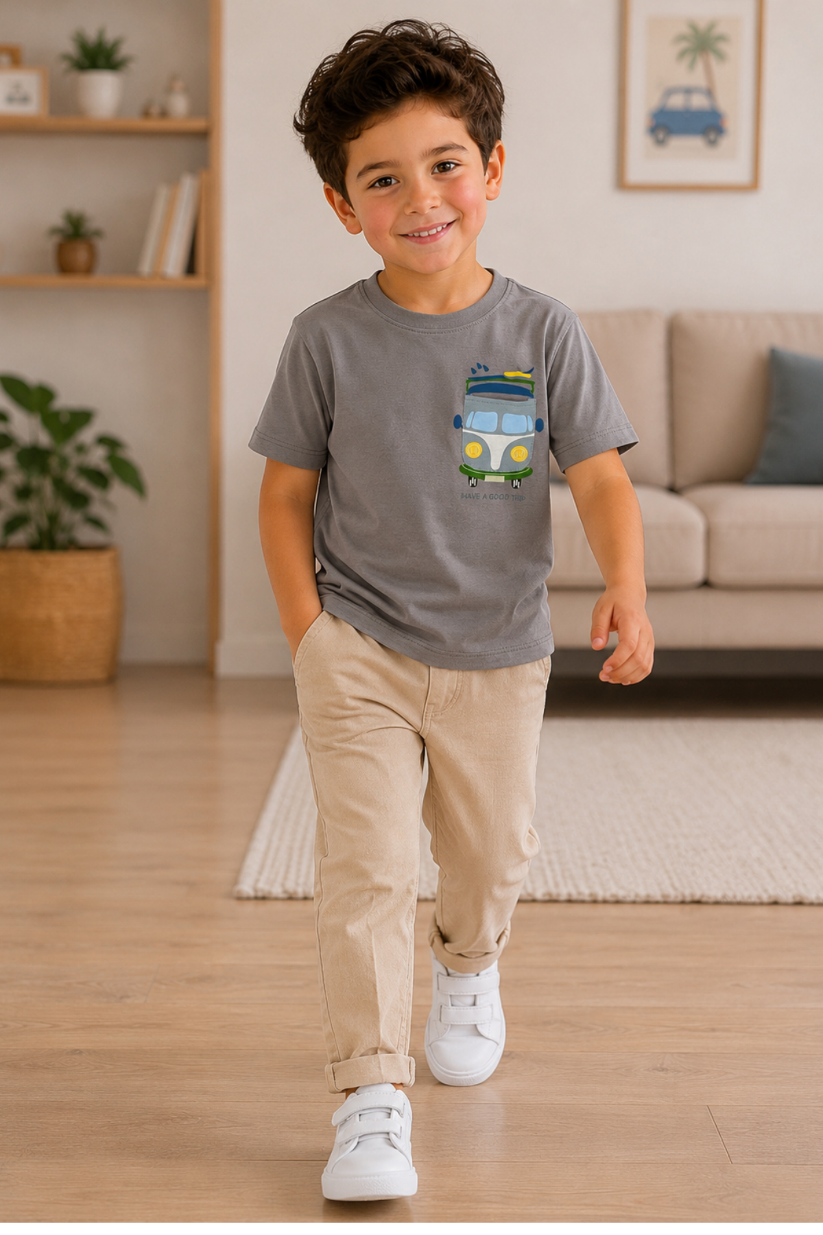 Have a Good Trip T-shirt - Antrasit (5-8yaş aralığı)