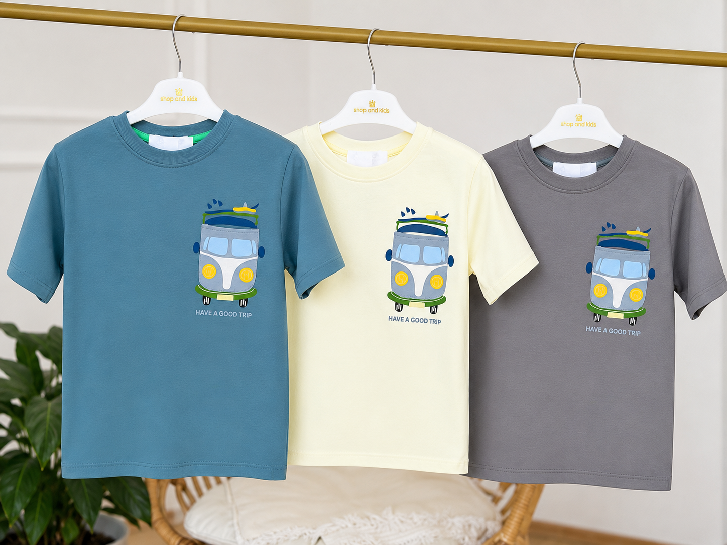 Have a Good Trip T-shirt - Sarı (5-8yaş aralığı)
