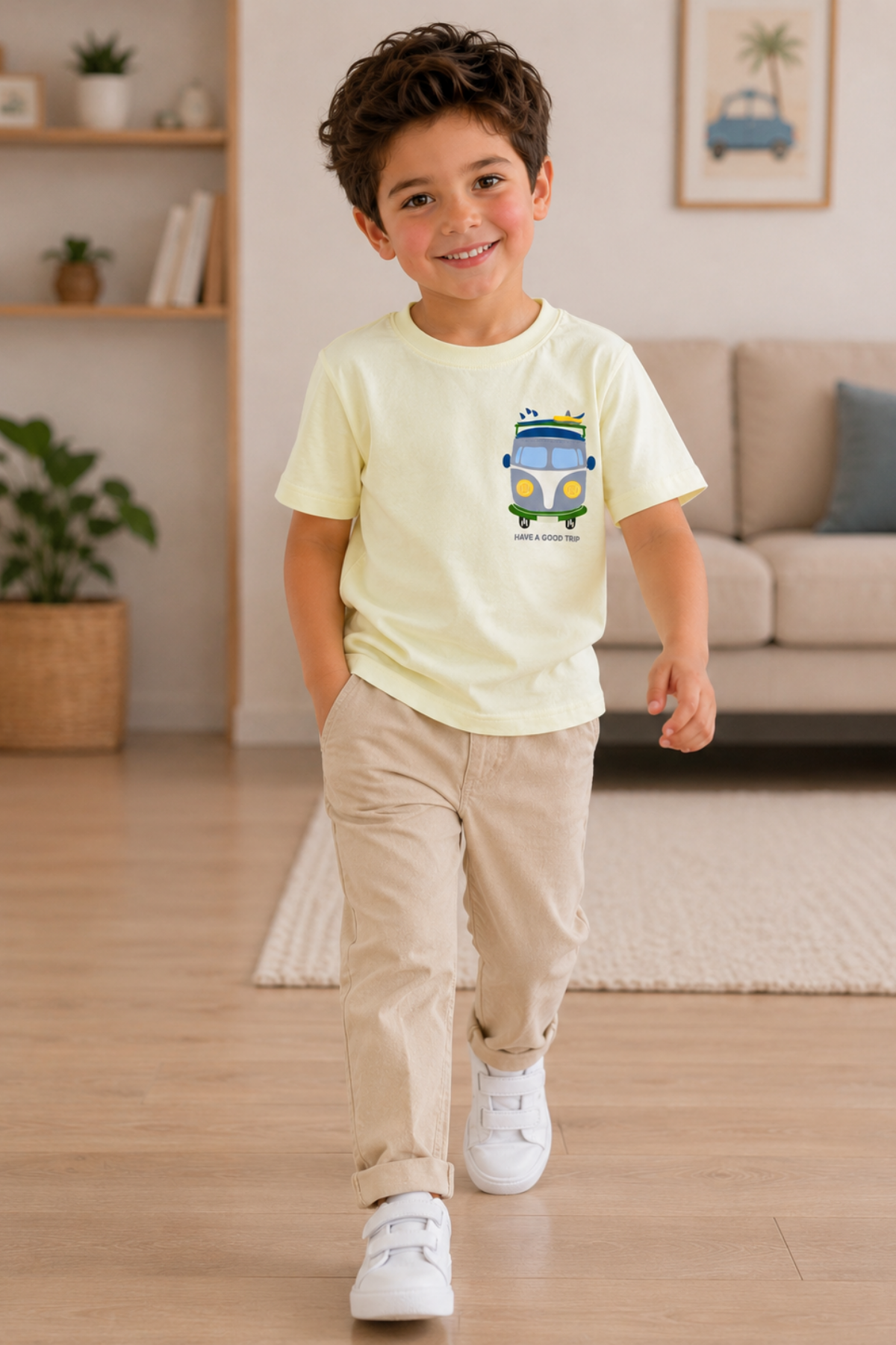 Have a Good Trip T-shirt - Sarı (5-8yaş aralığı)
