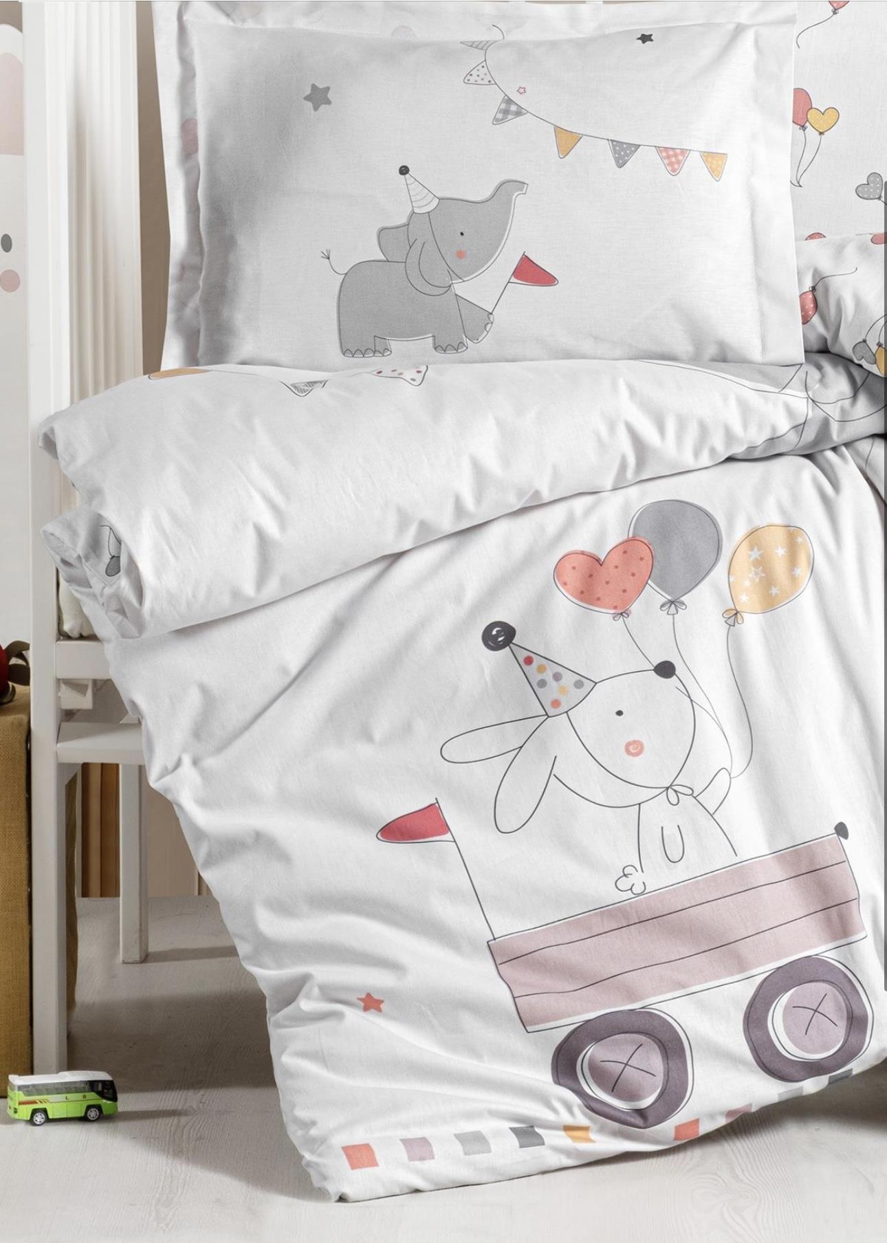 Kanz Elephant Ranforce Bebek Nevresim Takımı 