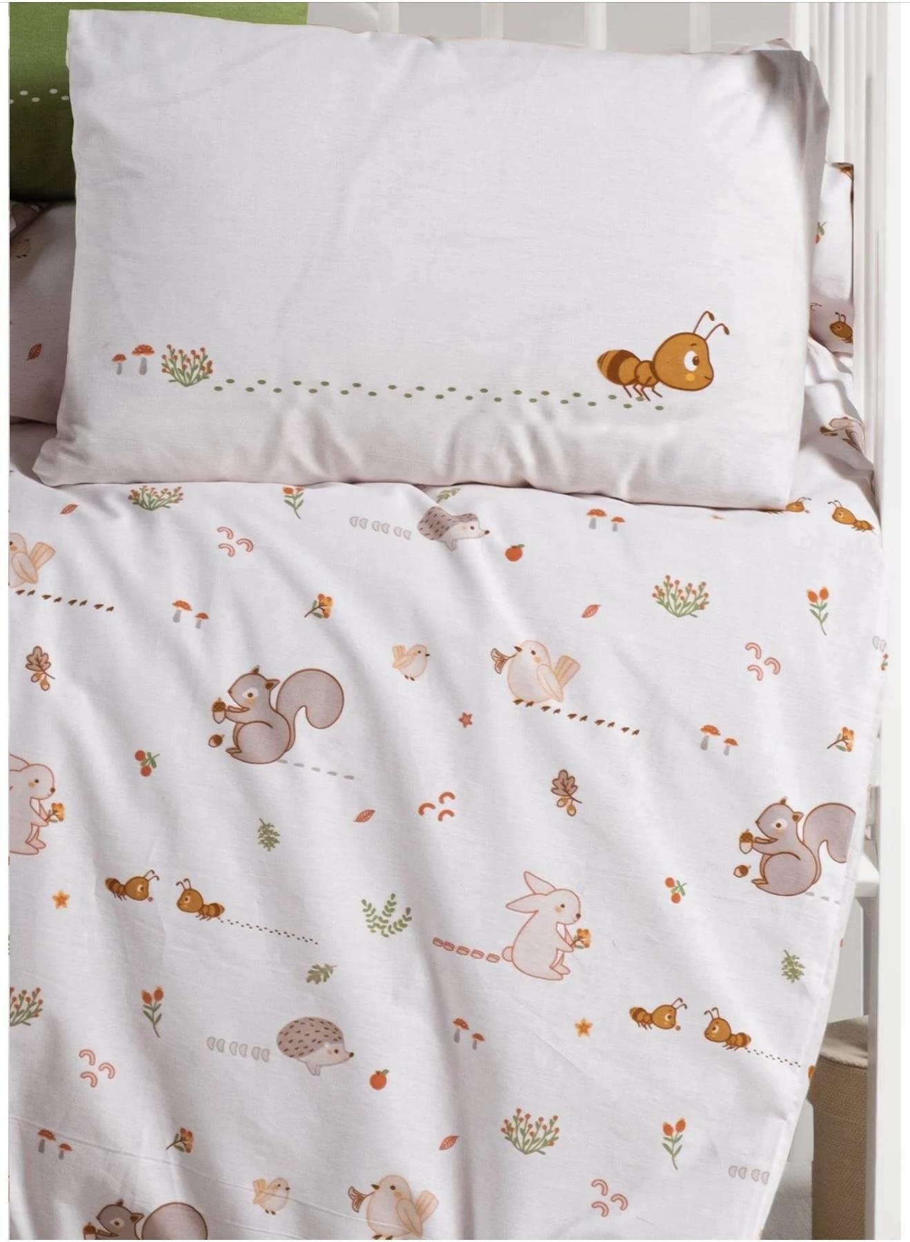 Kanz Tiny Ant Ranforce Bebek Nevresim Takımı 