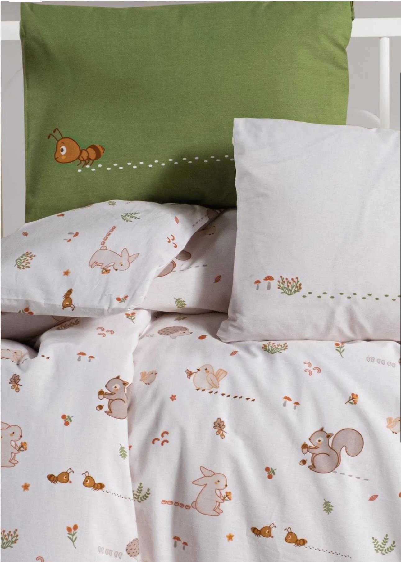 Kanz Tiny Ant Ranforce Bebek Nevresim Takımı 