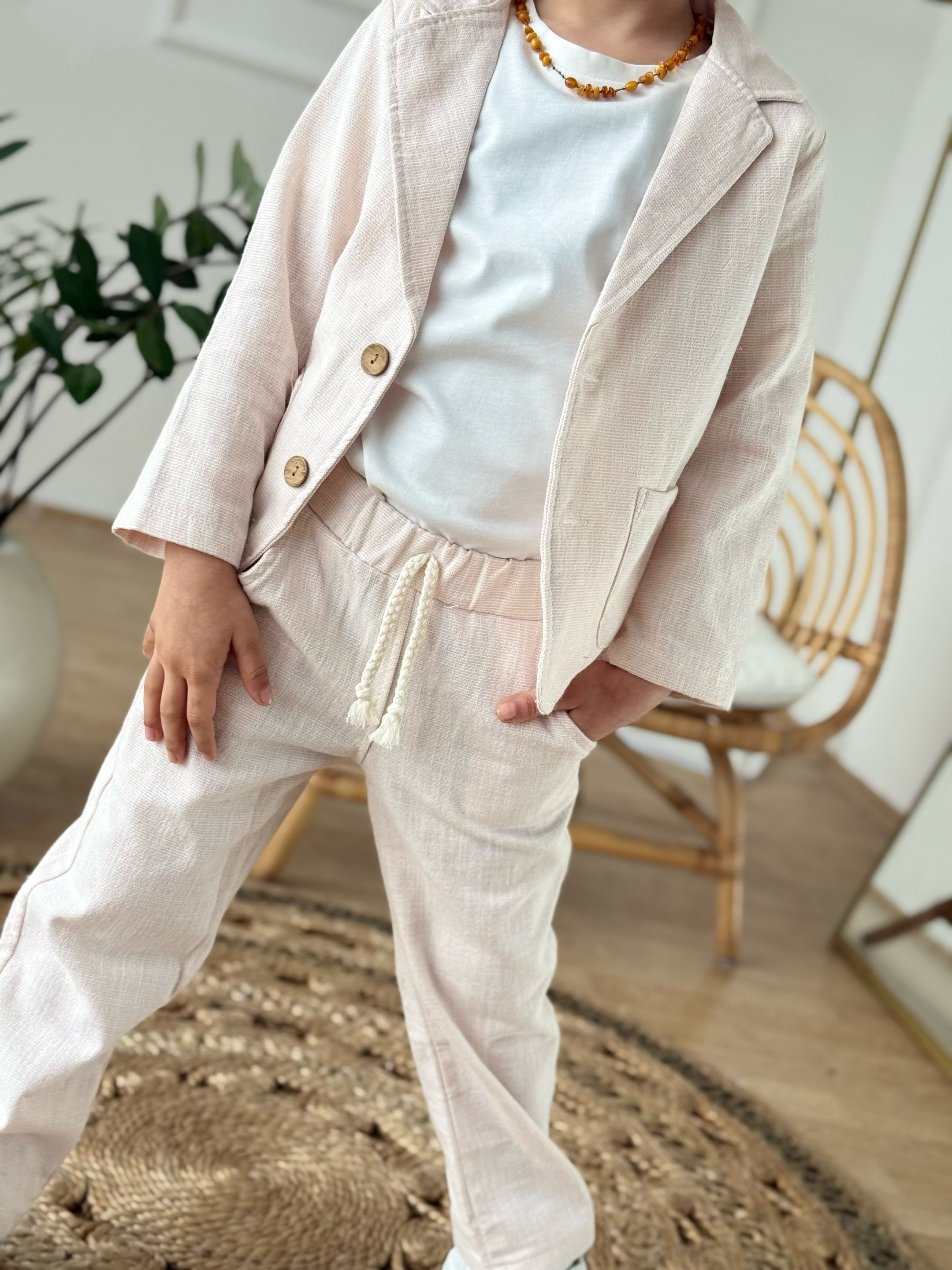 Keten 3 lü  Takım-Bej(1-6 yaş)