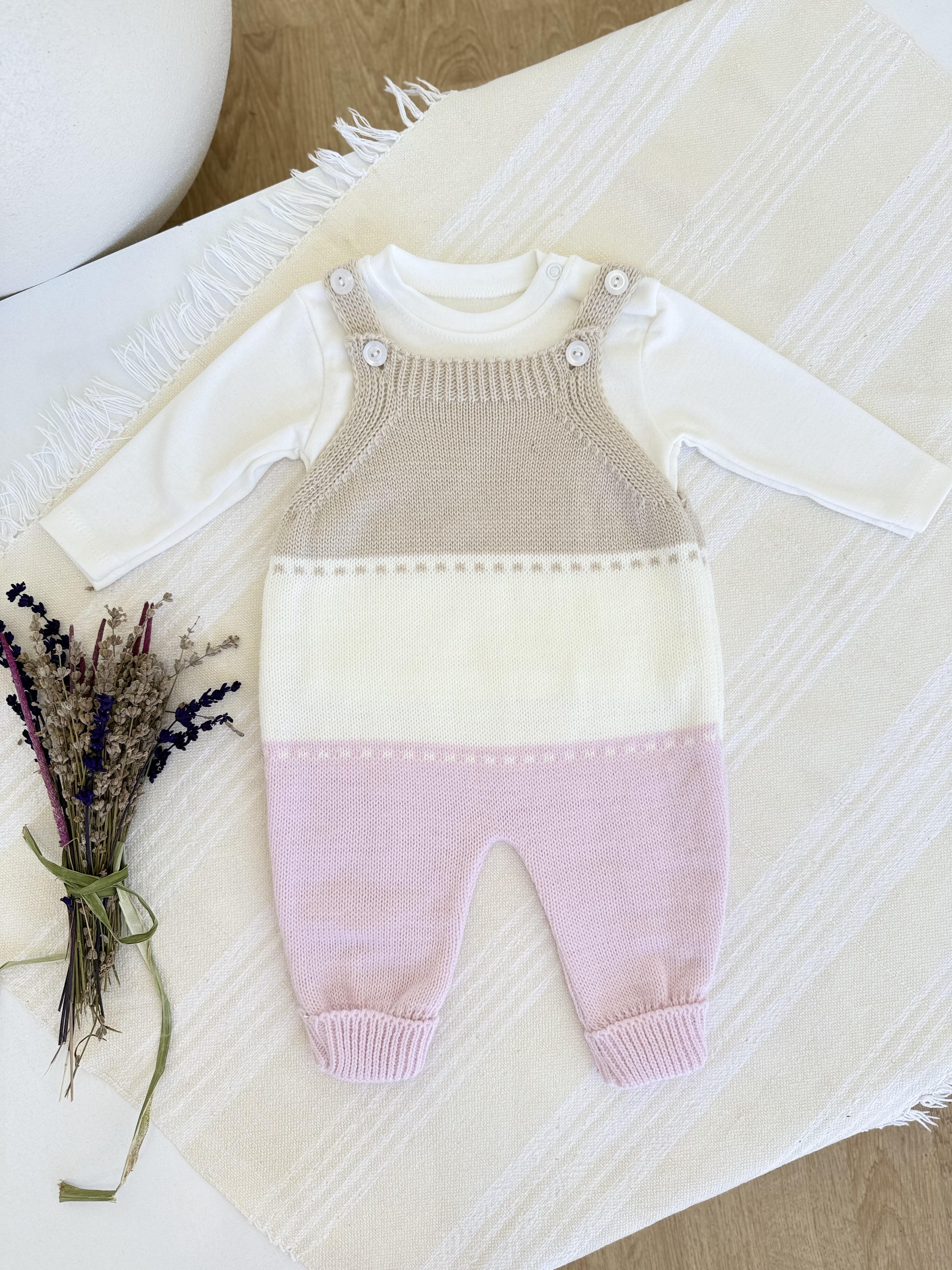 Lalin Örgü Tulum Takım(6-12ay)