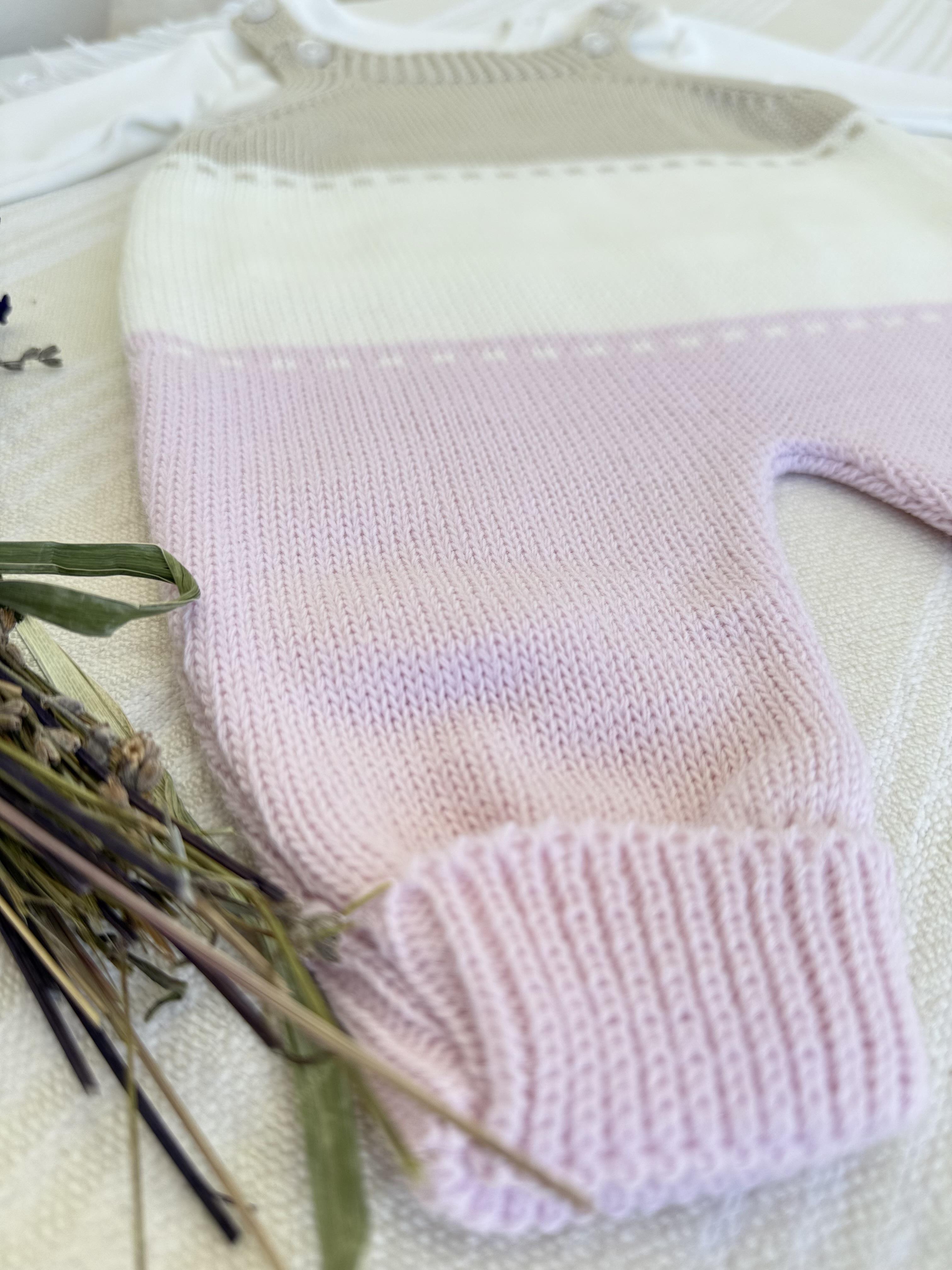 Lalin Örgü Tulum Takım(6-12ay)