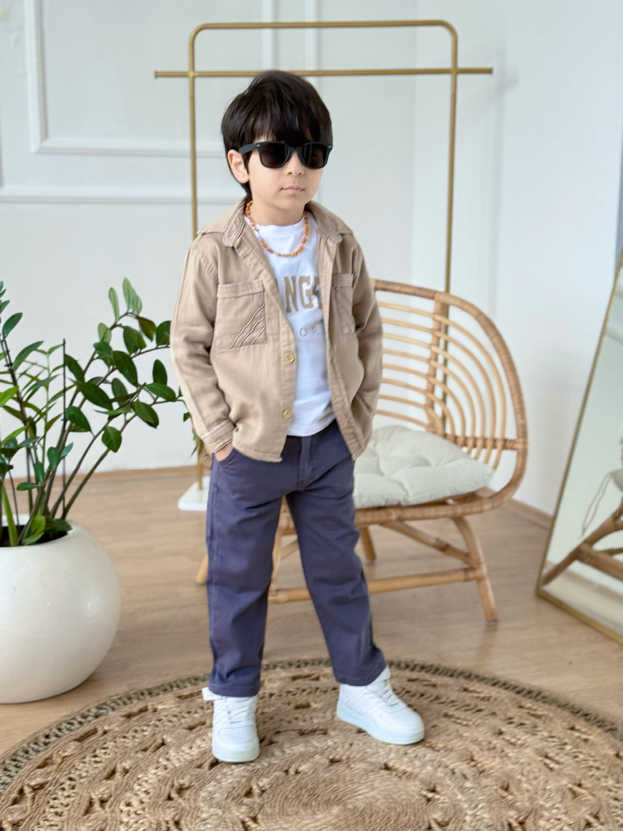 Los Angeles 3 lü  Takım-Bej(2-9 yaş)